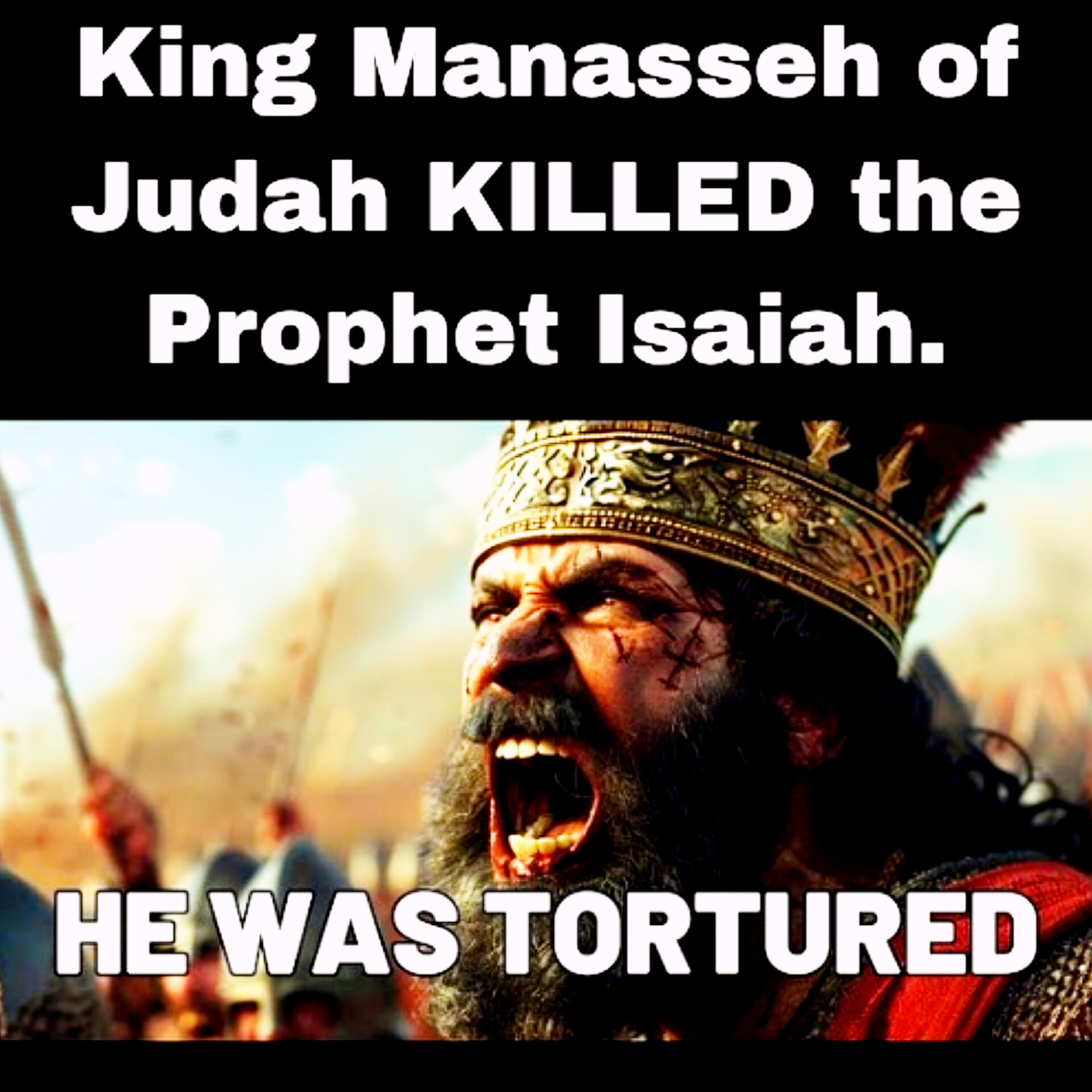King Manasseh of Judah KILLED the Prophet Isaiah | Bible Stories.