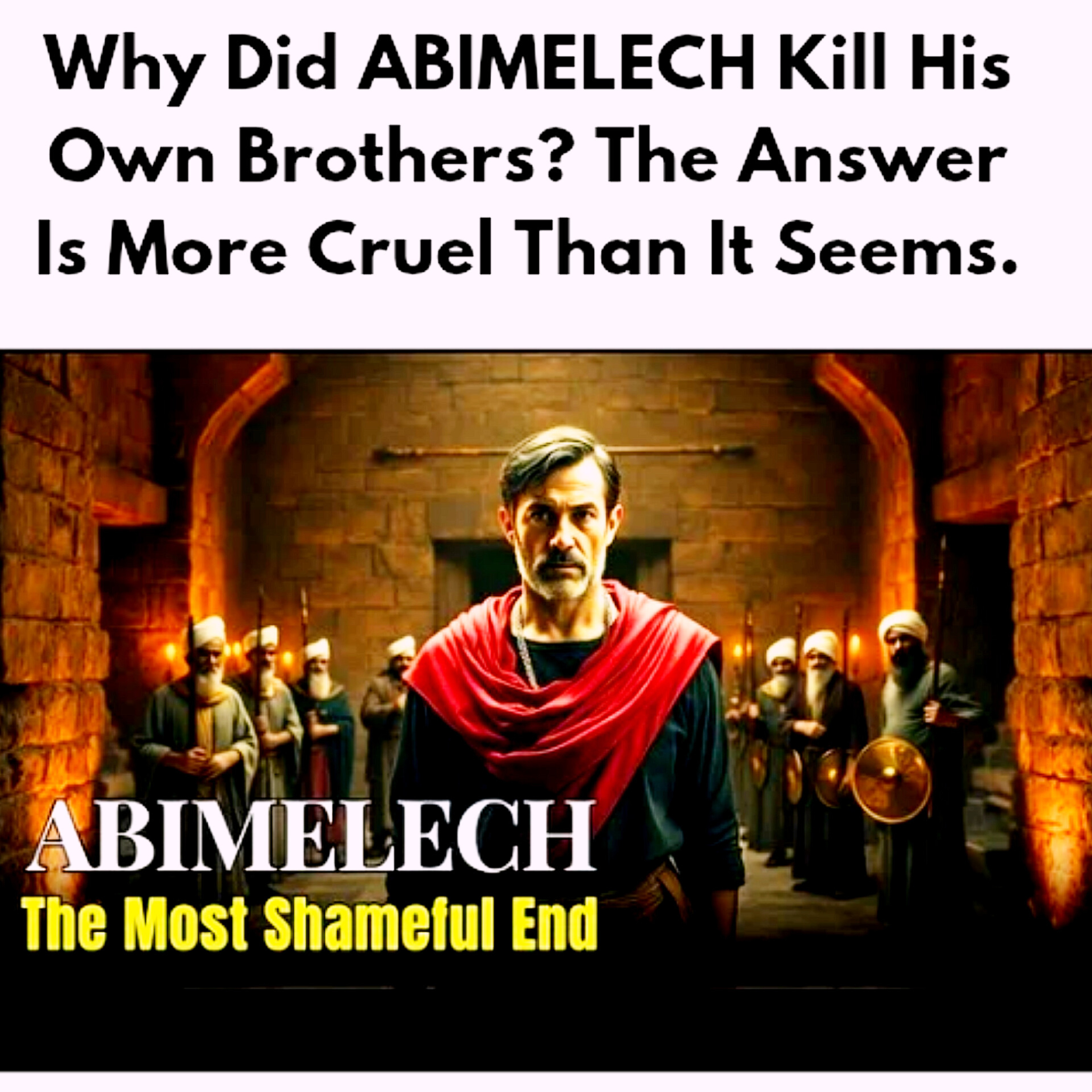 Why Did ABIMELECH Kill His Own Brothers? The Answer Is More Cruel Than It Seems.