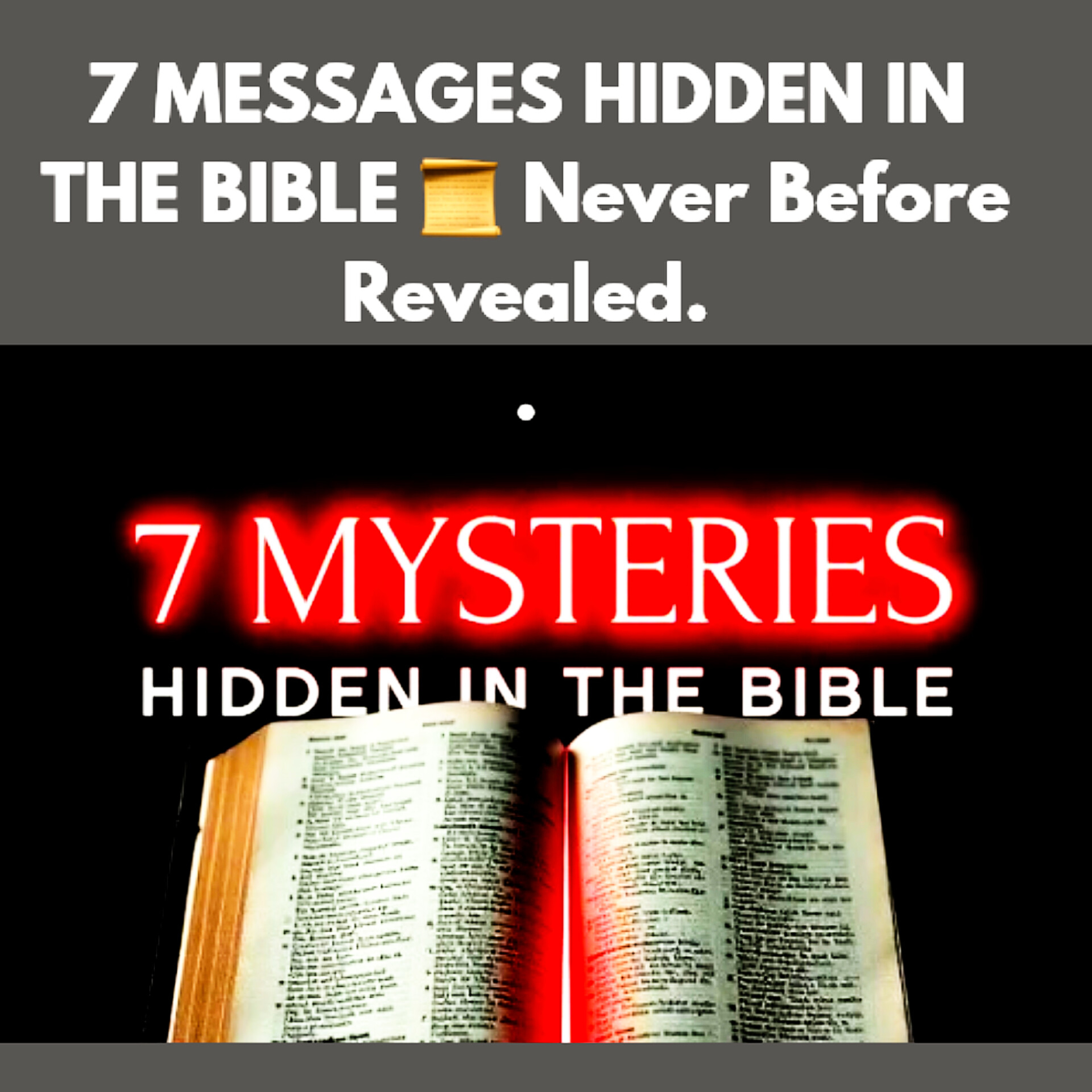 7 MESSAGES HIDDEN IN THE BIBLE 📜 Never Before Revealed. episode artwork