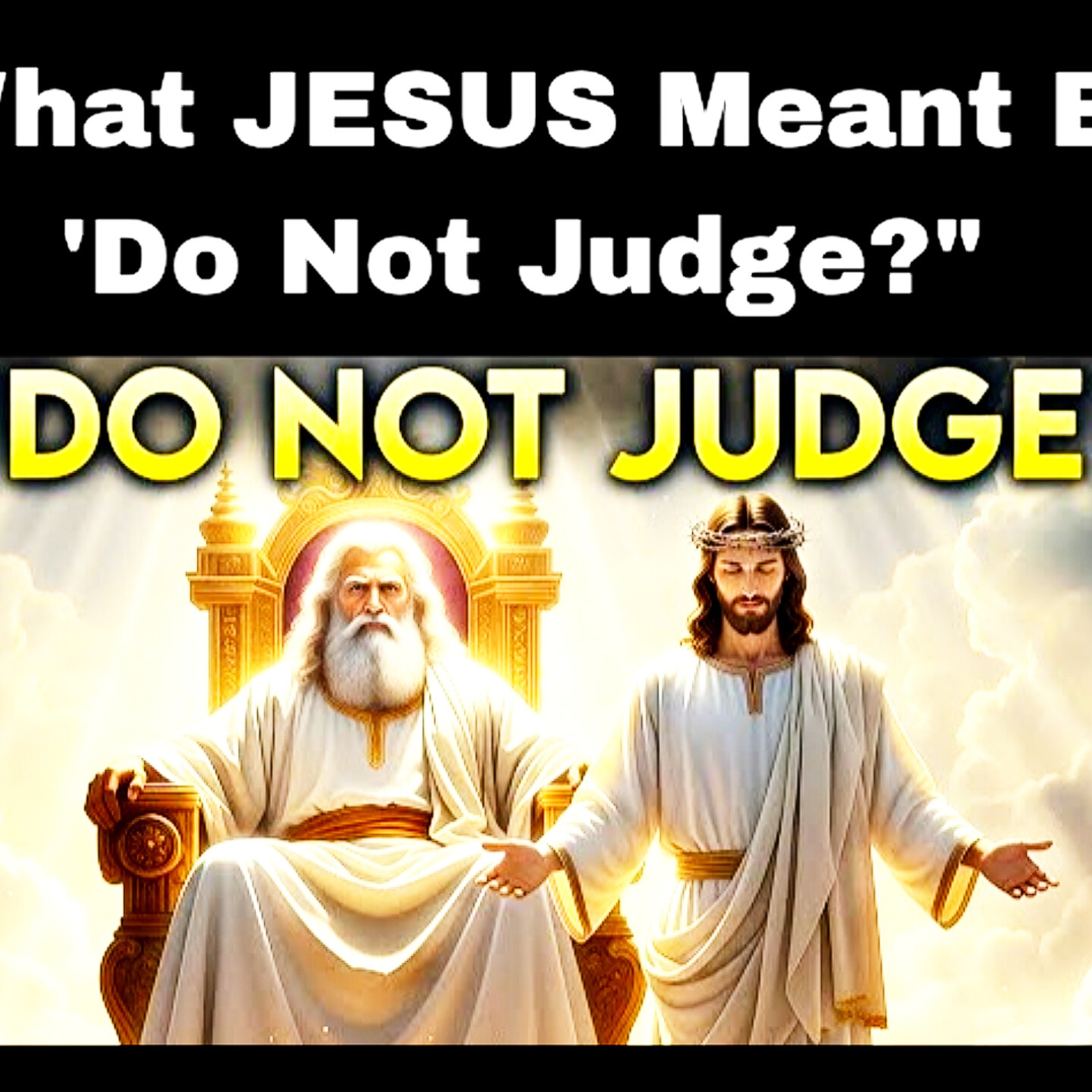 "What JESUS Meant By 'Do Not Judge'" episode artwork