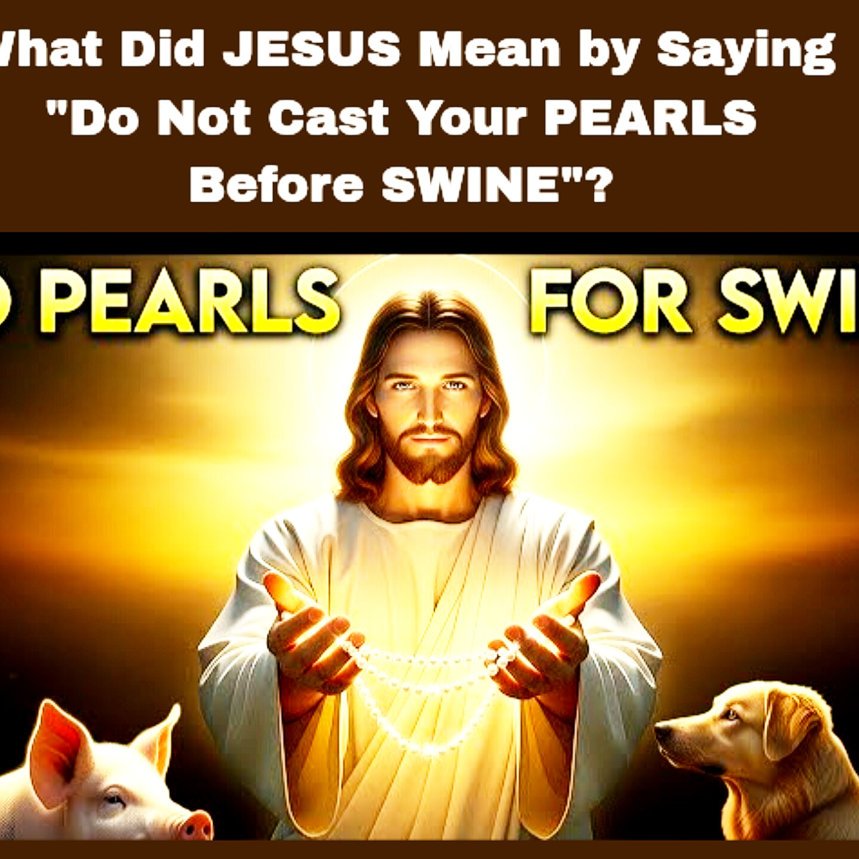 What Did JESUS Mean by Saying "Do Not Cast Your PEARLS Before SWINE"? Bible Stories.  episode artwork
