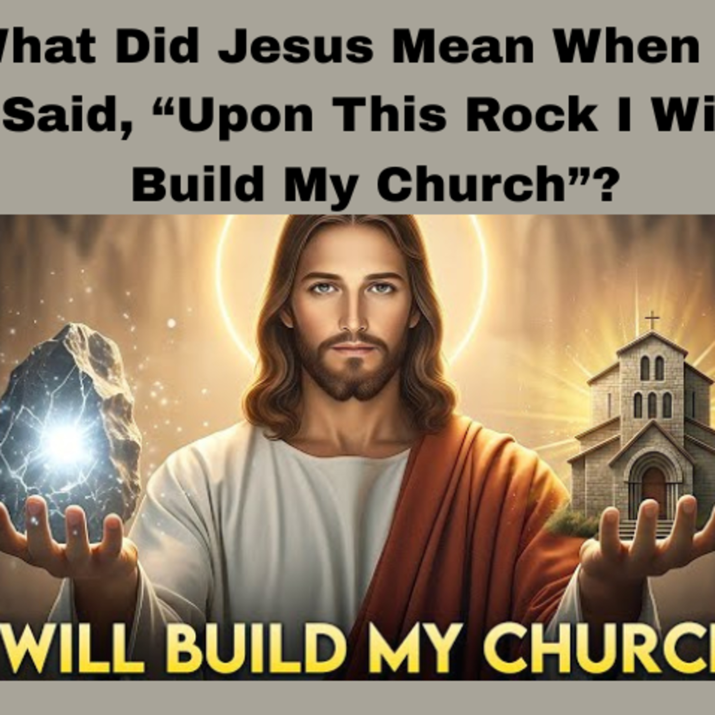 What Did Jesus Mean When He Said, “Upon This Rock I Will Build My Church”? Bible Stories.  episode artwork