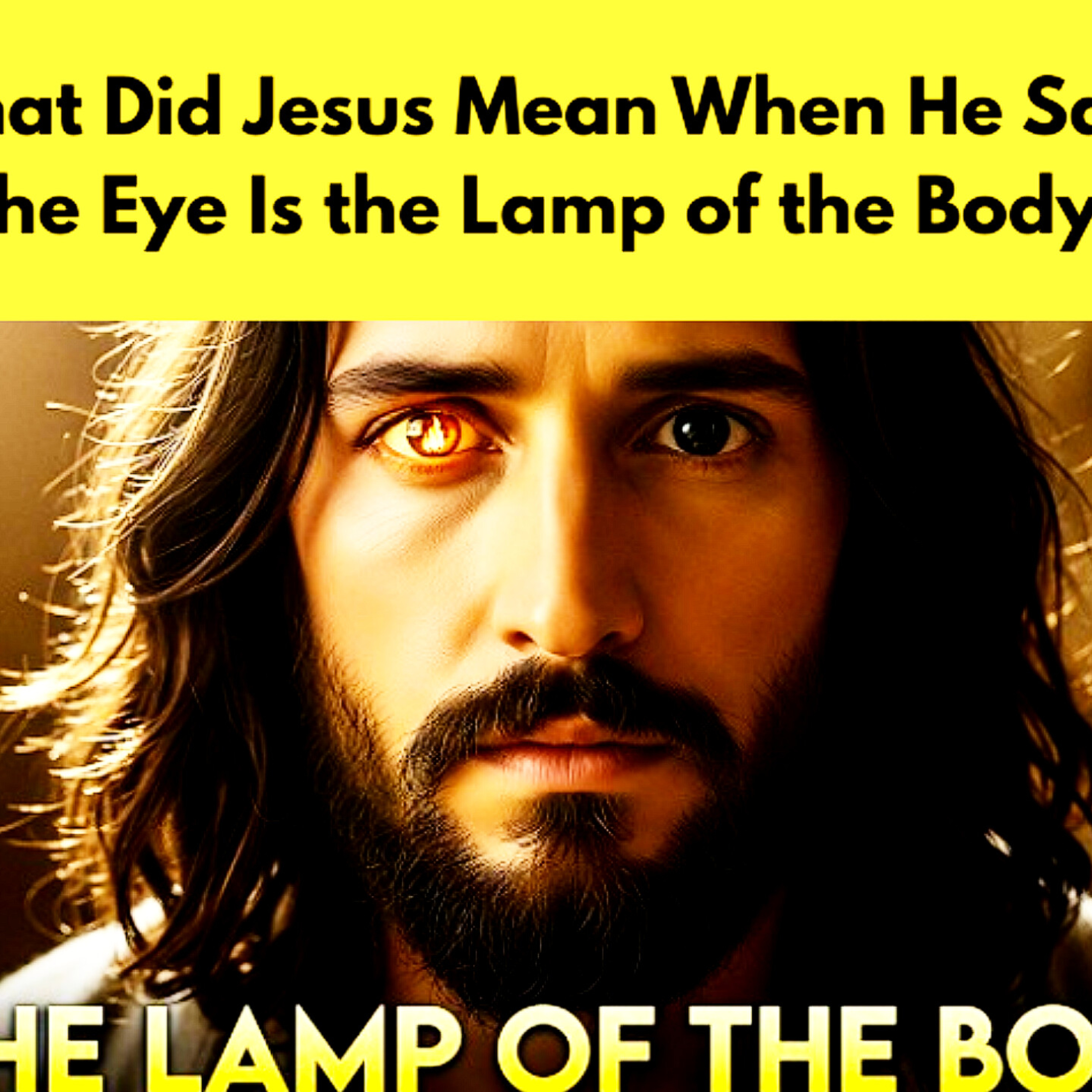 What Did Jesus Mean When He Said, “The Eye Is the Lamp of the Body”? Bible Stories.  episode artwork