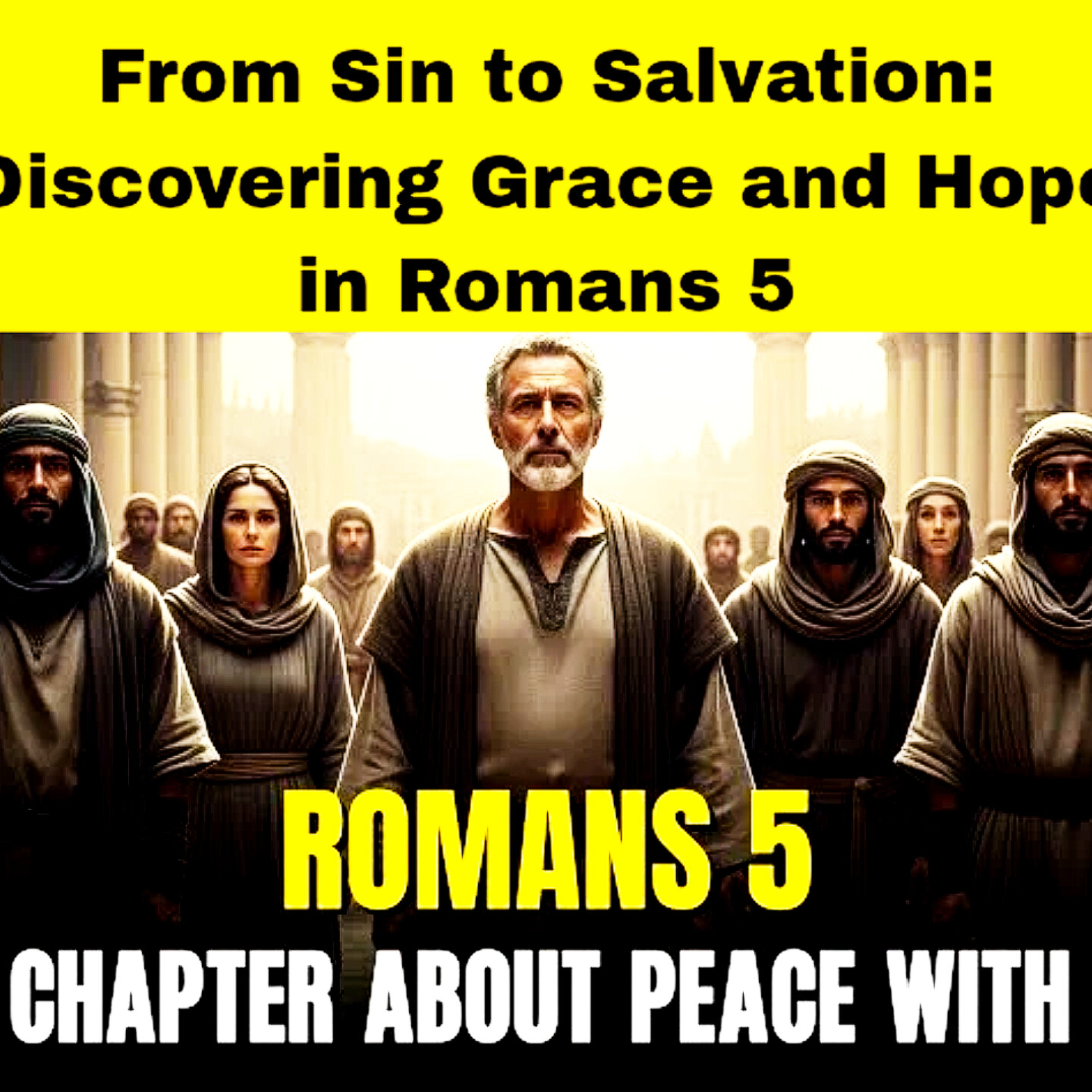 From Sin to Salvation: Discovering Grace and Hope in Romans 5. Bible Bible Stories.  episode artwork
