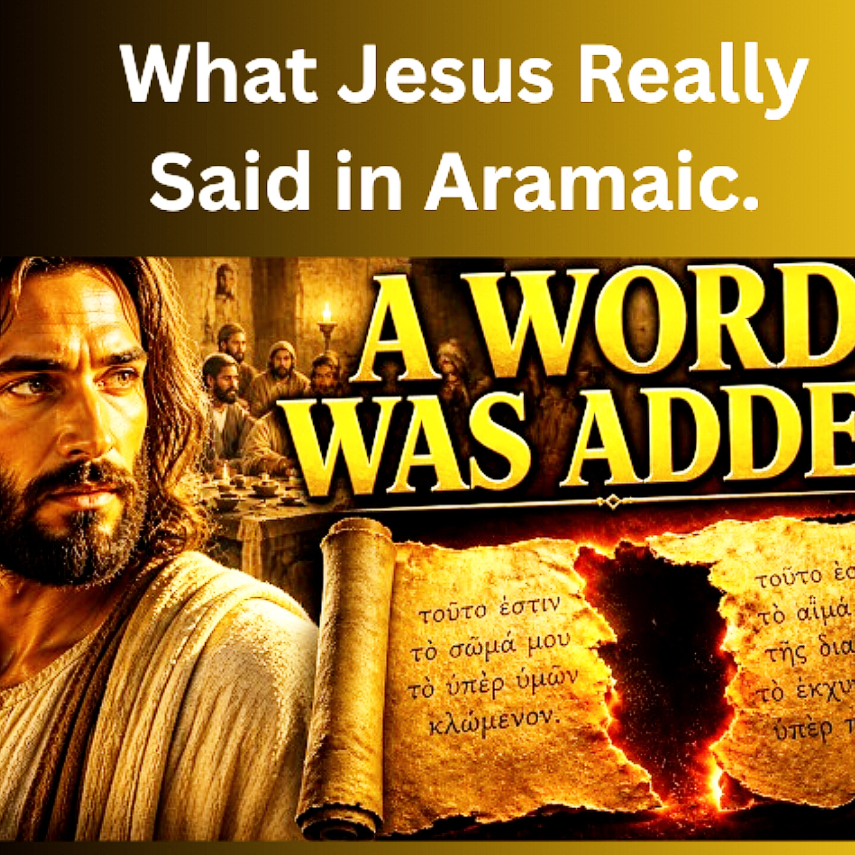 What Jesus Really Said in Aramaic. Bible Stories.