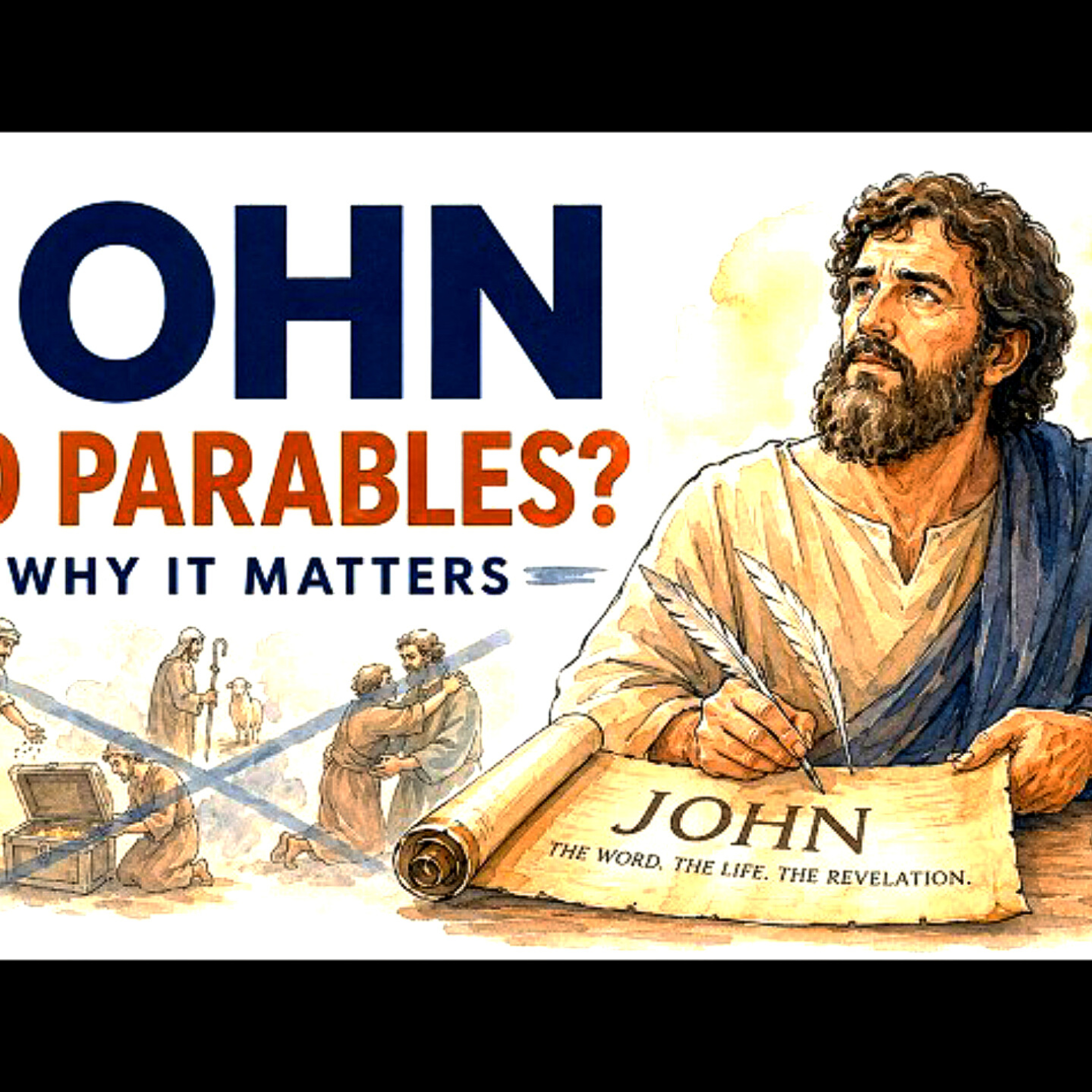 Why does the Gospel of John contain no parables? Bible Stories