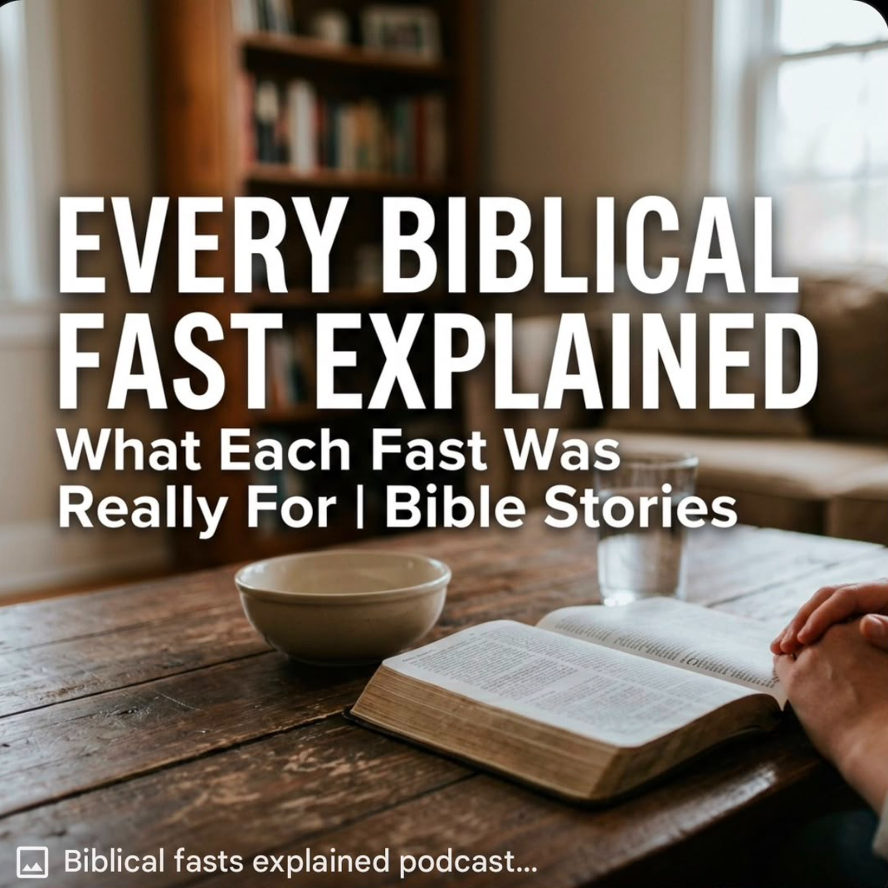 Every Biblical Fast Explained: What Each Fast Was Really For. Bible Stories. 