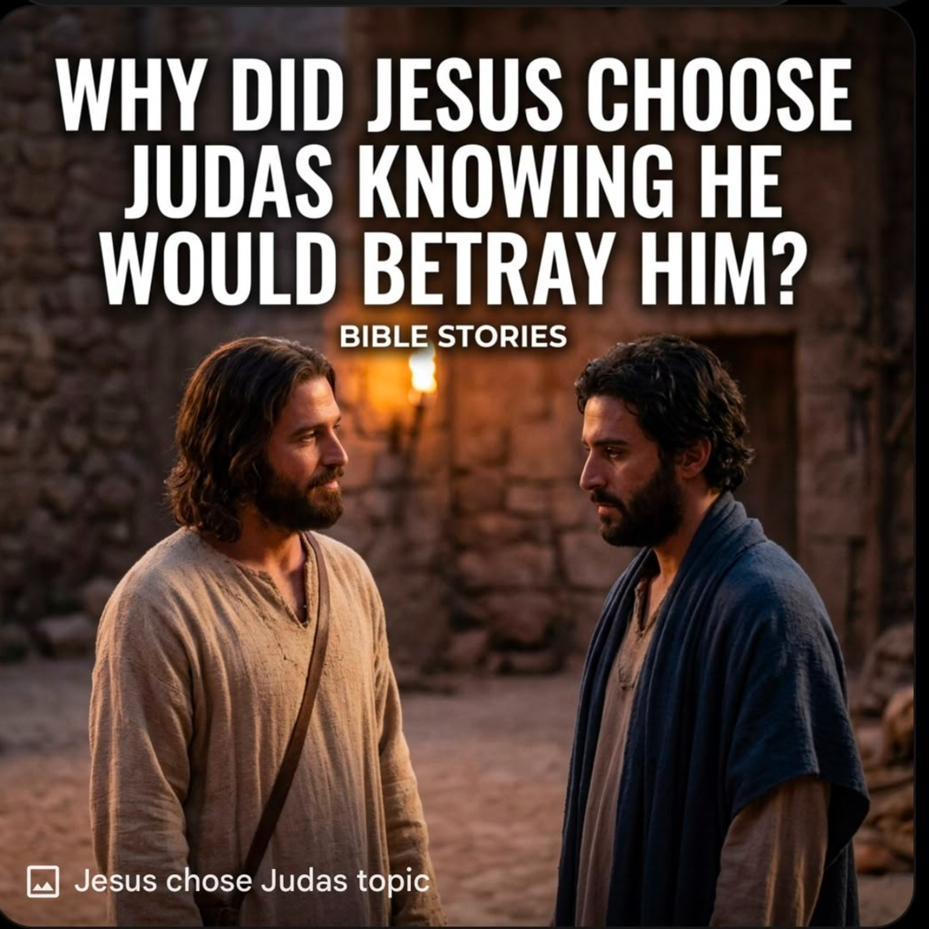 Why Did Jesus Choose Judas When He Knew He Would Betray Him? | Bible Stories. 