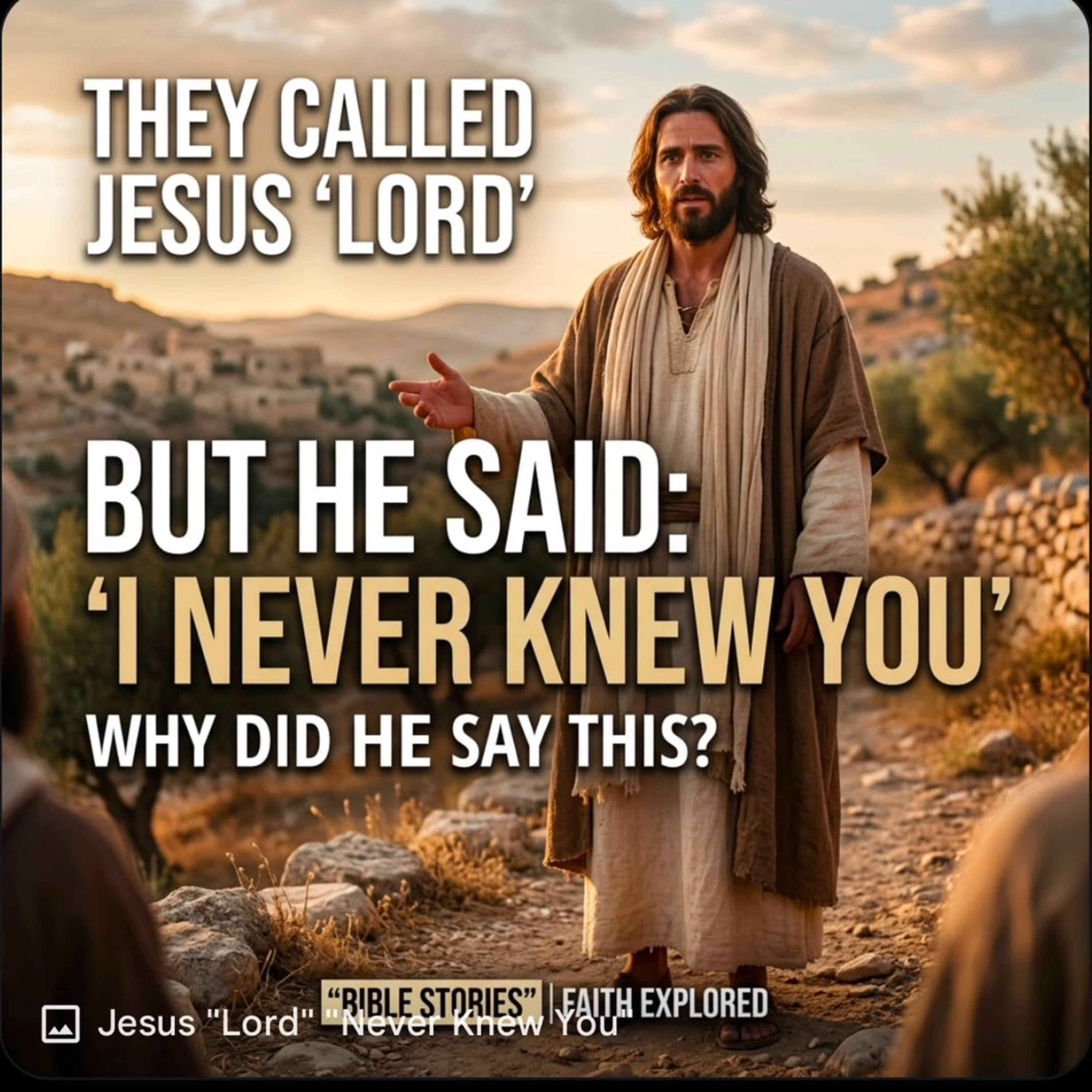 Why Jesus Said, "I Never Knew You" Bible Stories