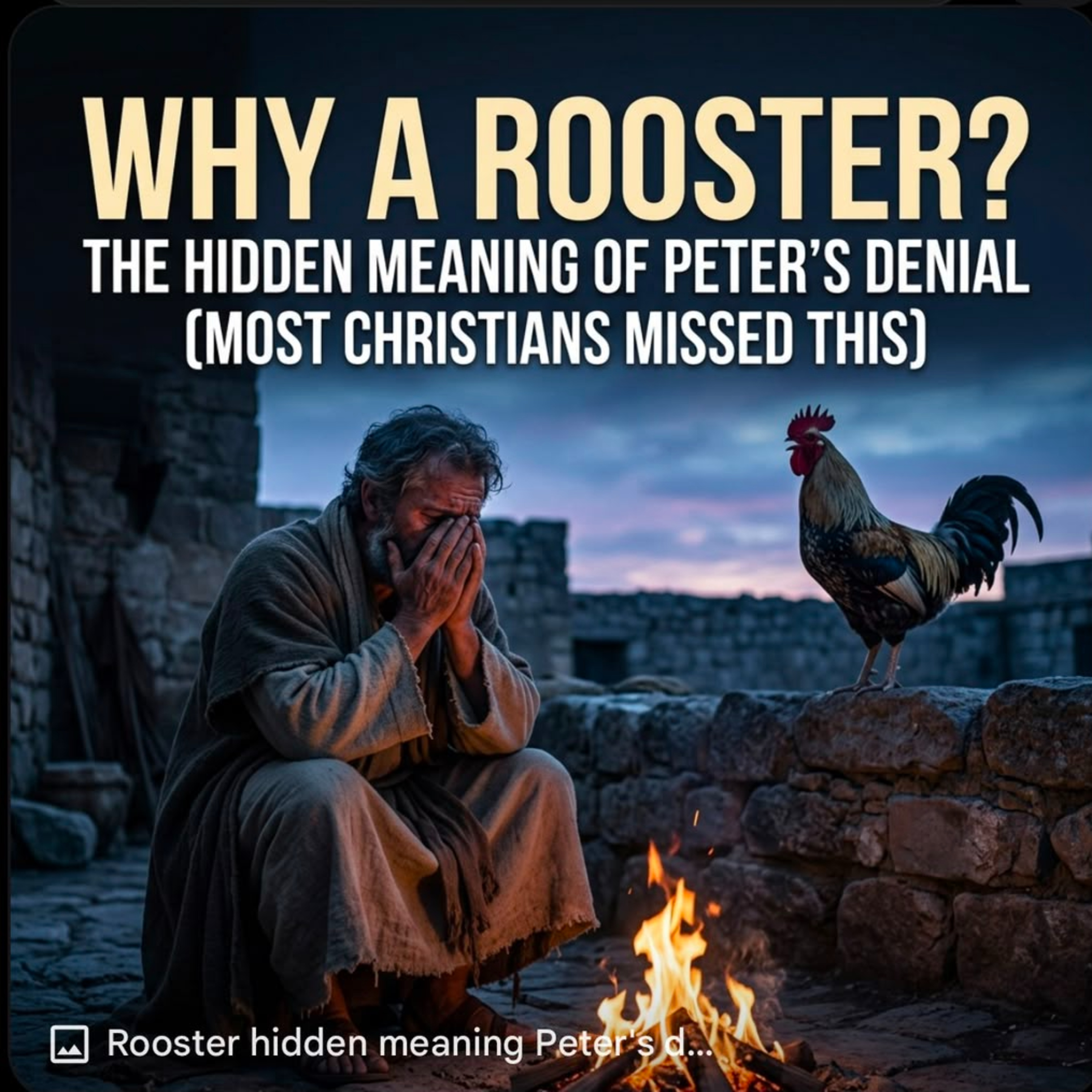 Why the Rooster Crowed After Peter Denied Jesus | Bible Stories .