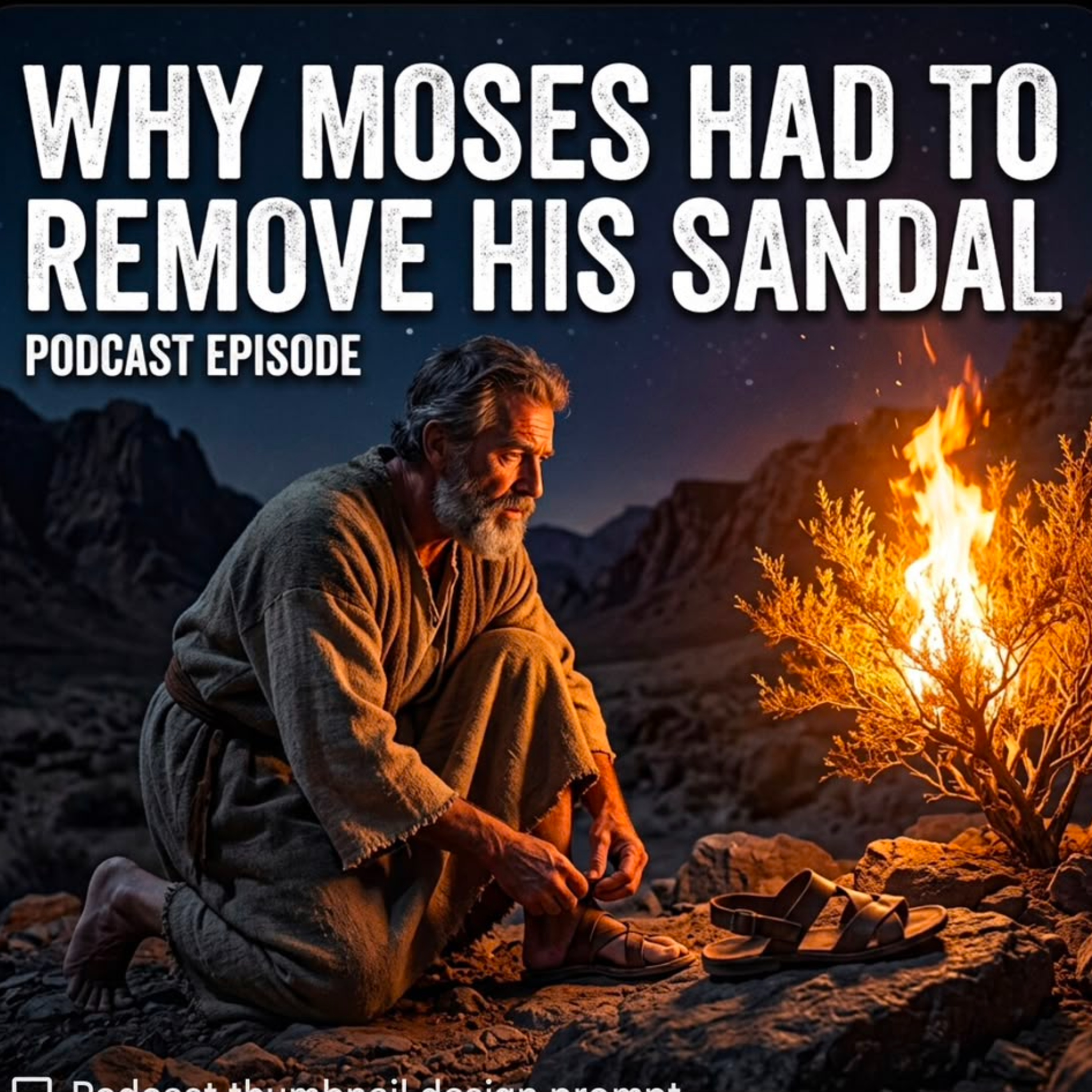 Why Moses had to remove his sandal. Bible Stories episode artwork