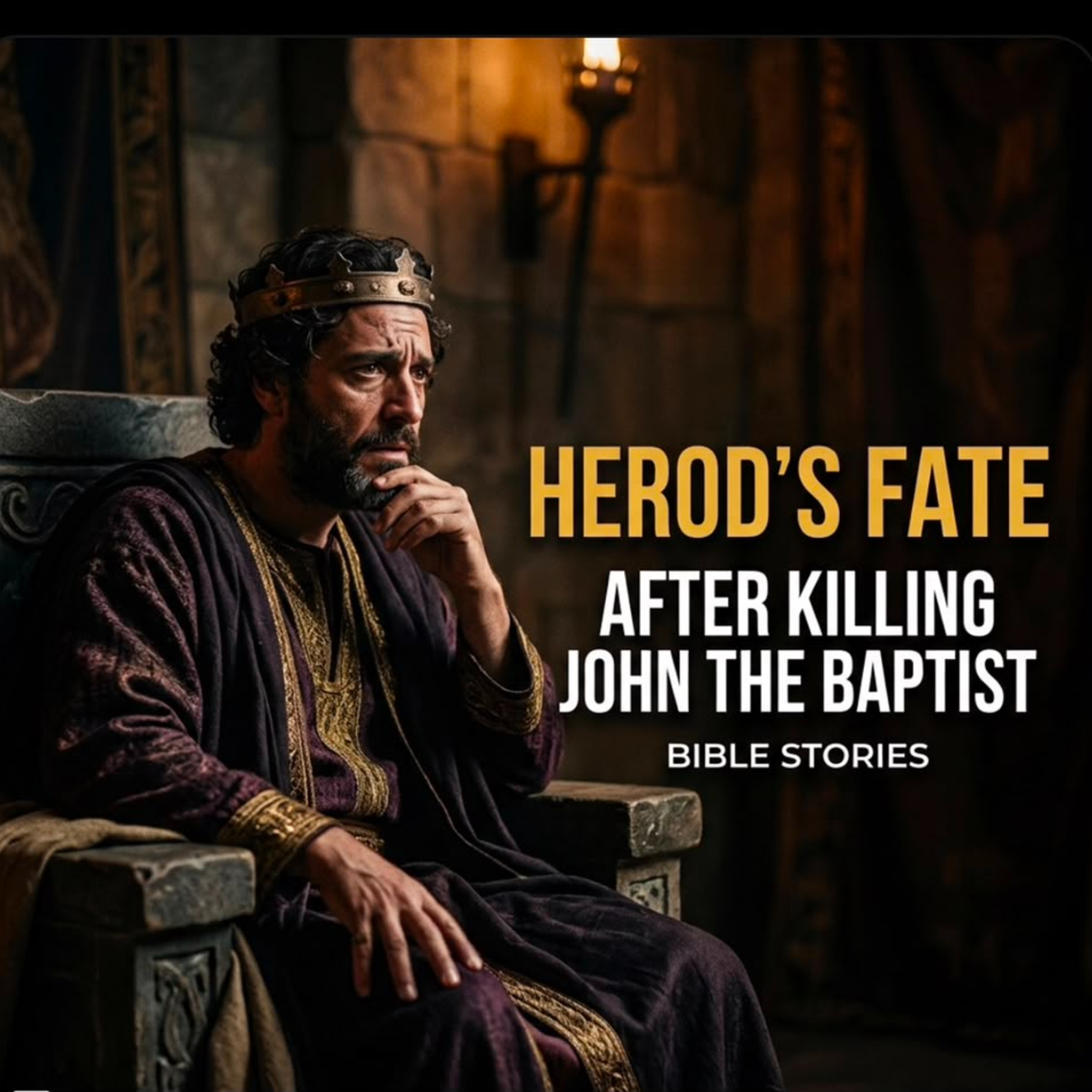What Happened to King Herod After John the Baptist's Death? Bible Stories.