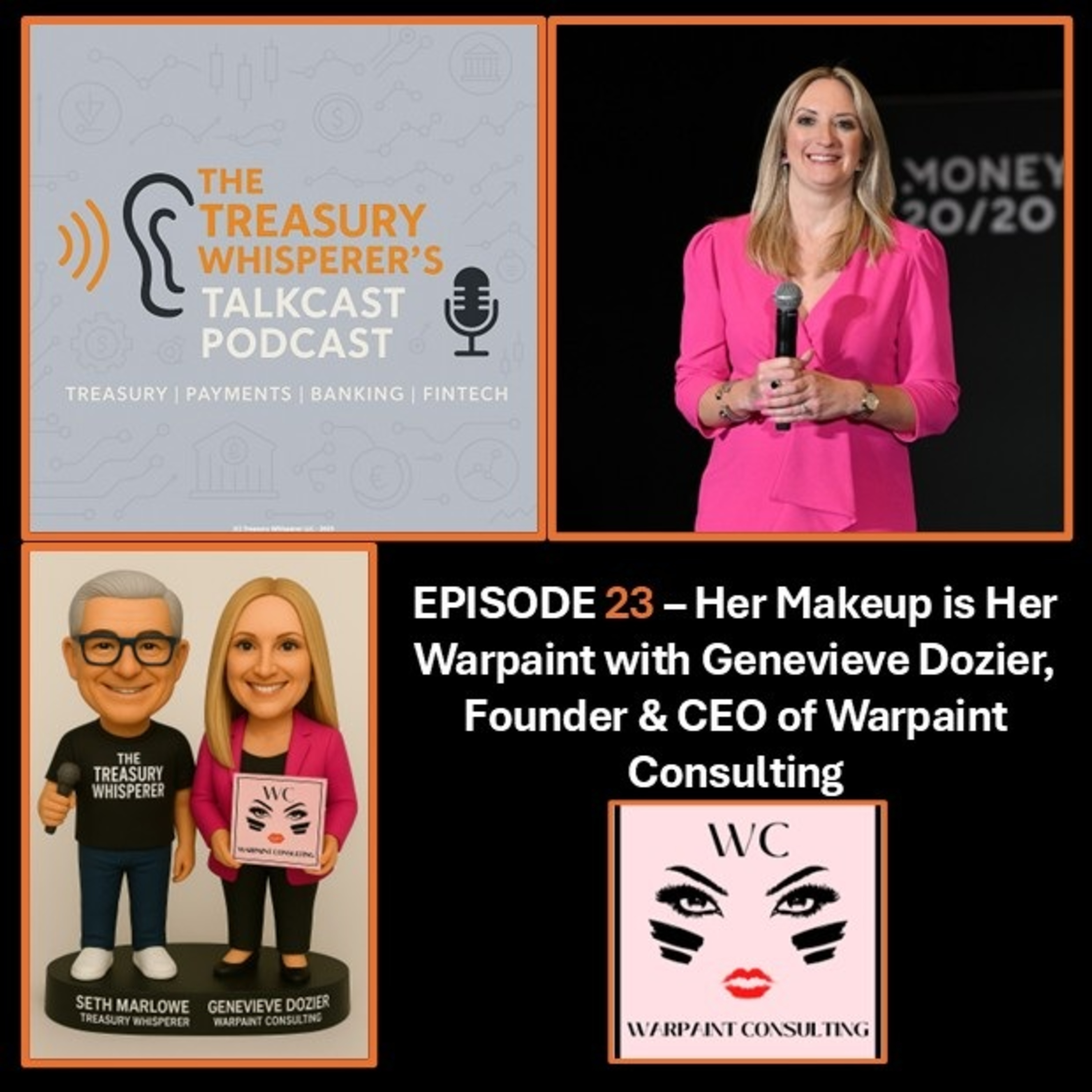 Episode 23 - Her Makeup is her Warpaint with Genevieve Dozier (Warpaint Consulting)