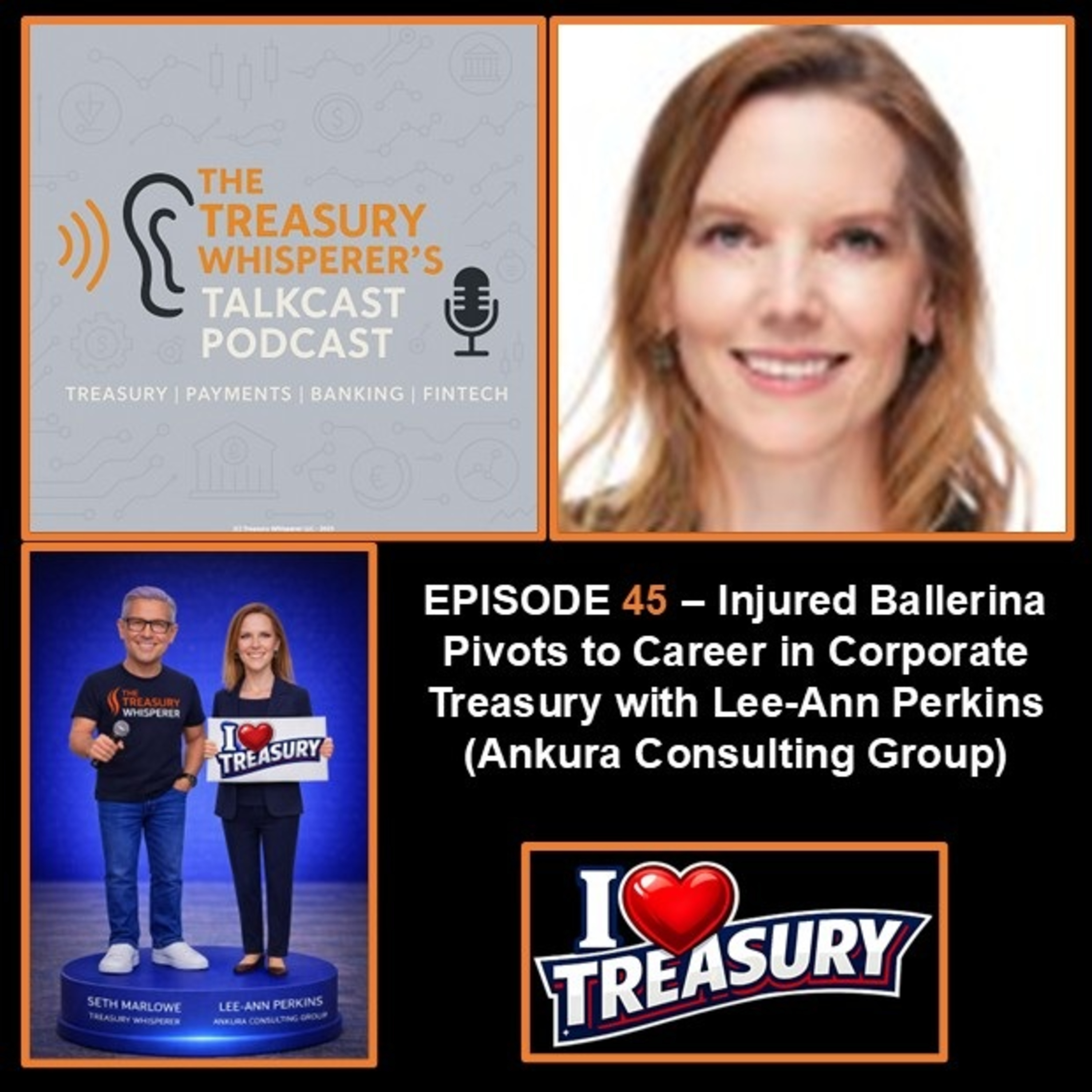 Episode 45 - Injured Ballerina Pivots to Career in Corporate Treasury with Lee-Ann Perkins (Ankura Consulting Group)