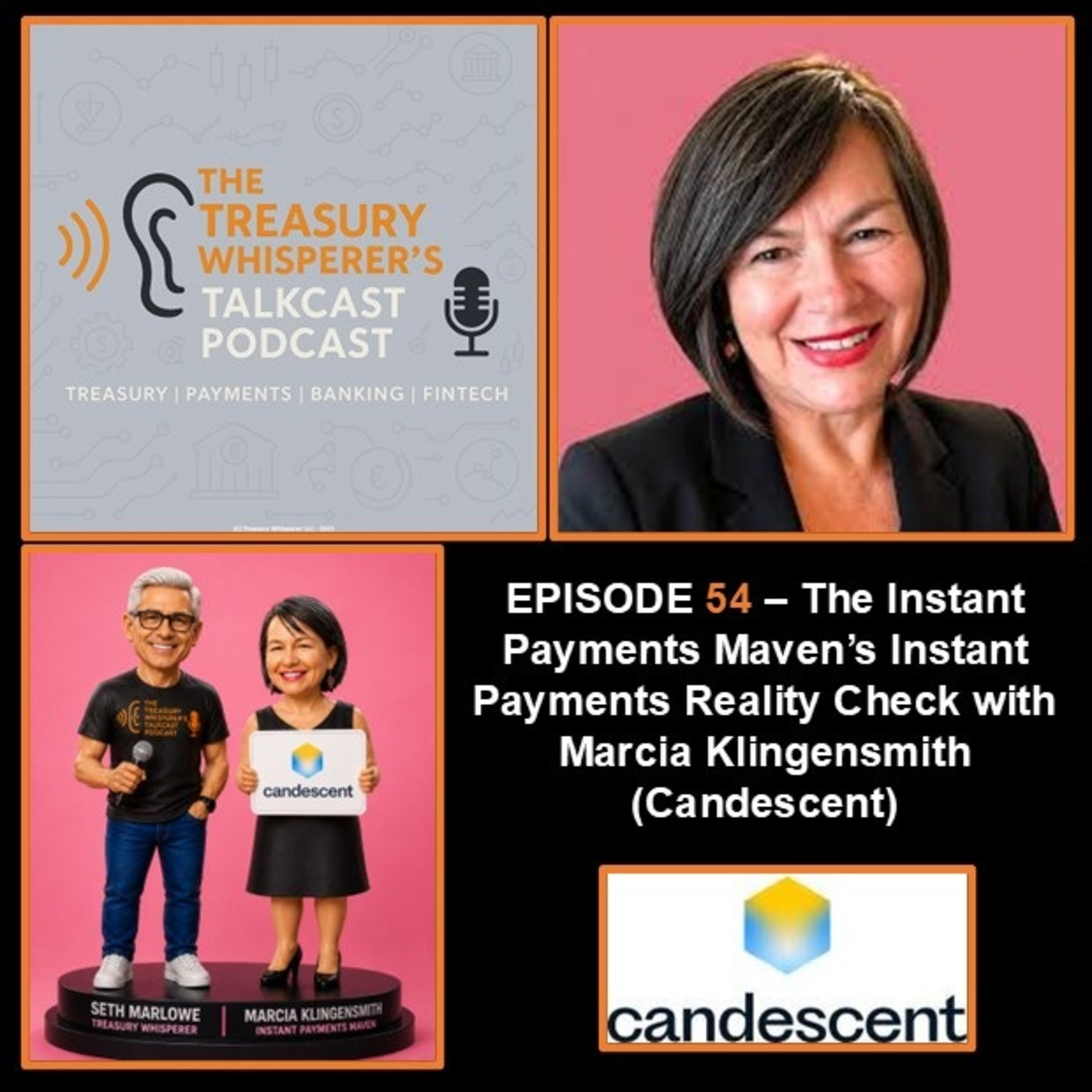 Episode 54 - The Instant Payments Maven's Instant Payments Reality Check with Marcia Klingensmith (Candescent) episode artwork
