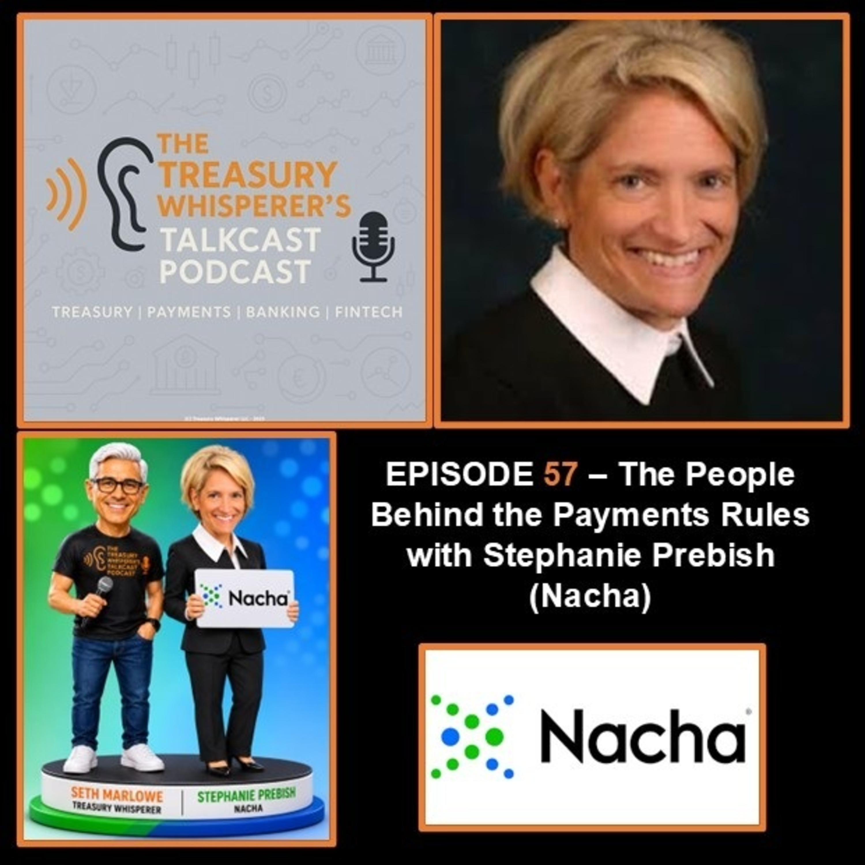 Episode 57 - The People Behind the Payments Rules with Stephanie Prebish (Nacha) episode artwork