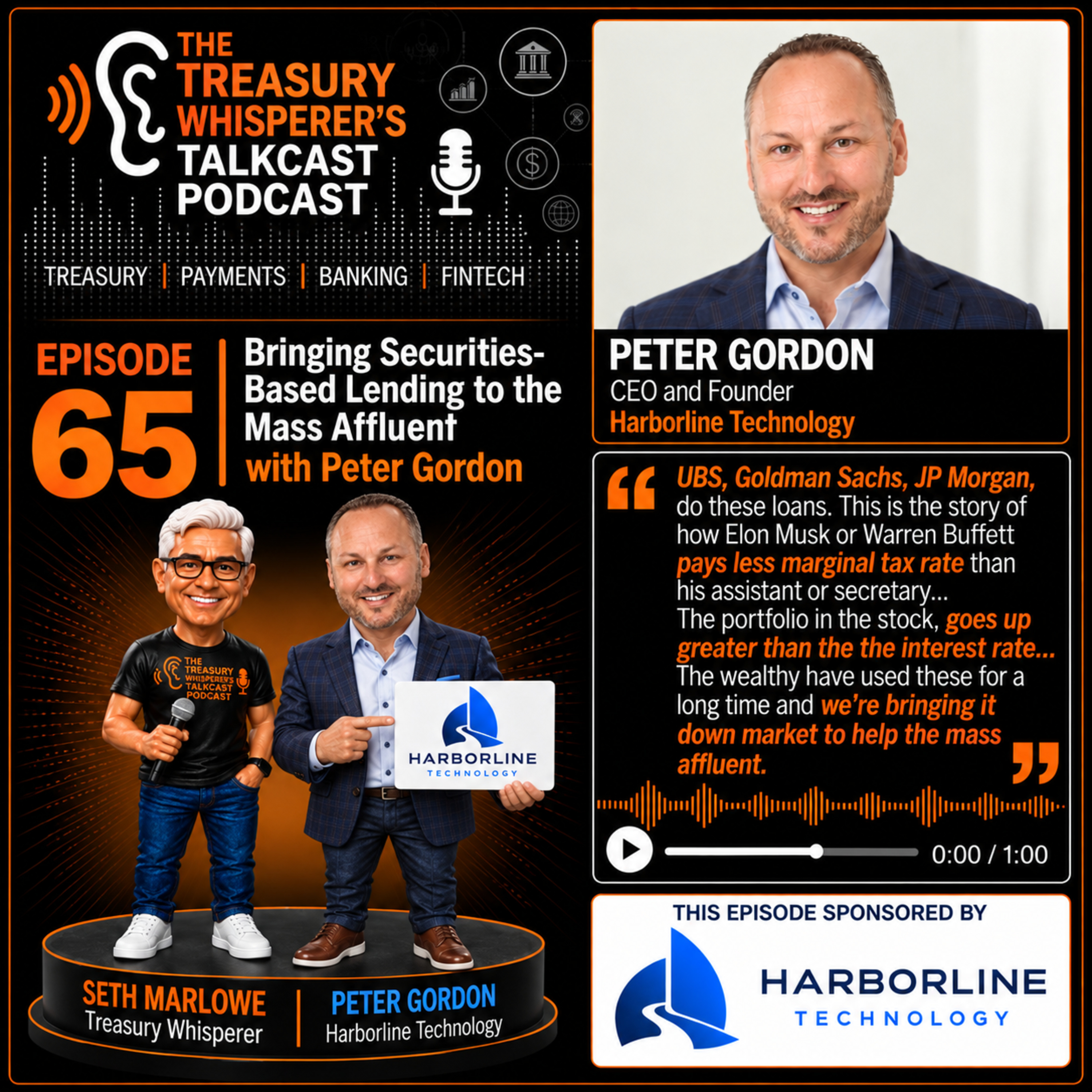 Episode 65 - Bringing Securities-Based Lending to the Mass Affluent with Peter Gordon (Harborline Tech)