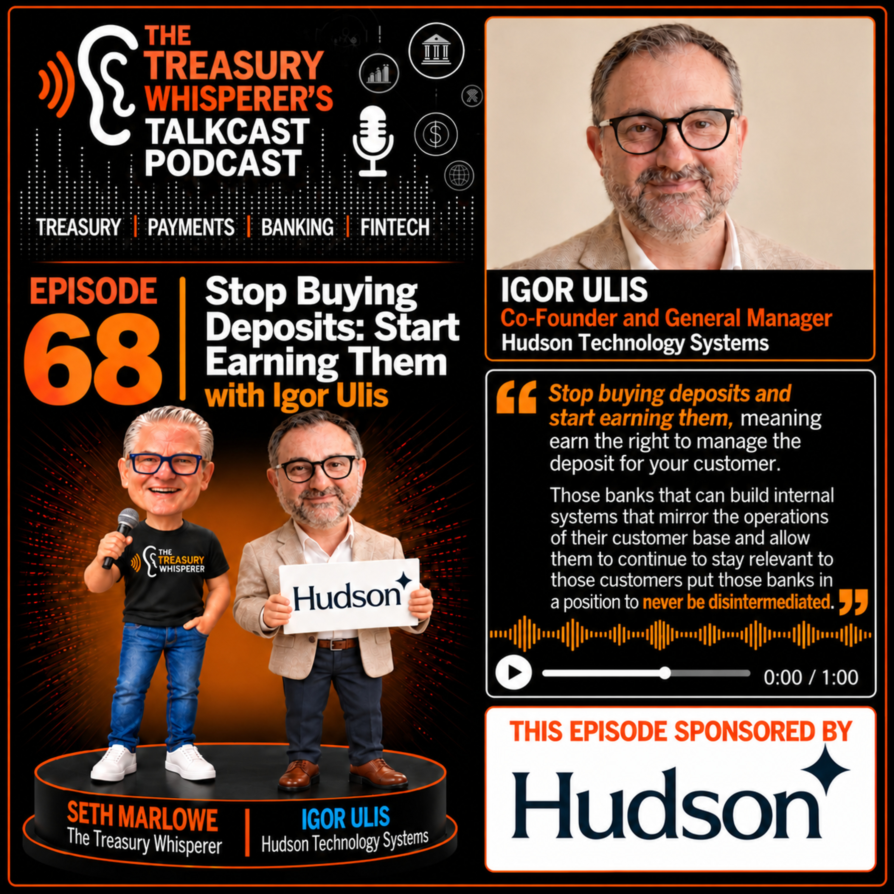 Episode 68 - Stop Buying Deposits: Start Earning Them with Igor Ulis (Hudson Technology Systems)