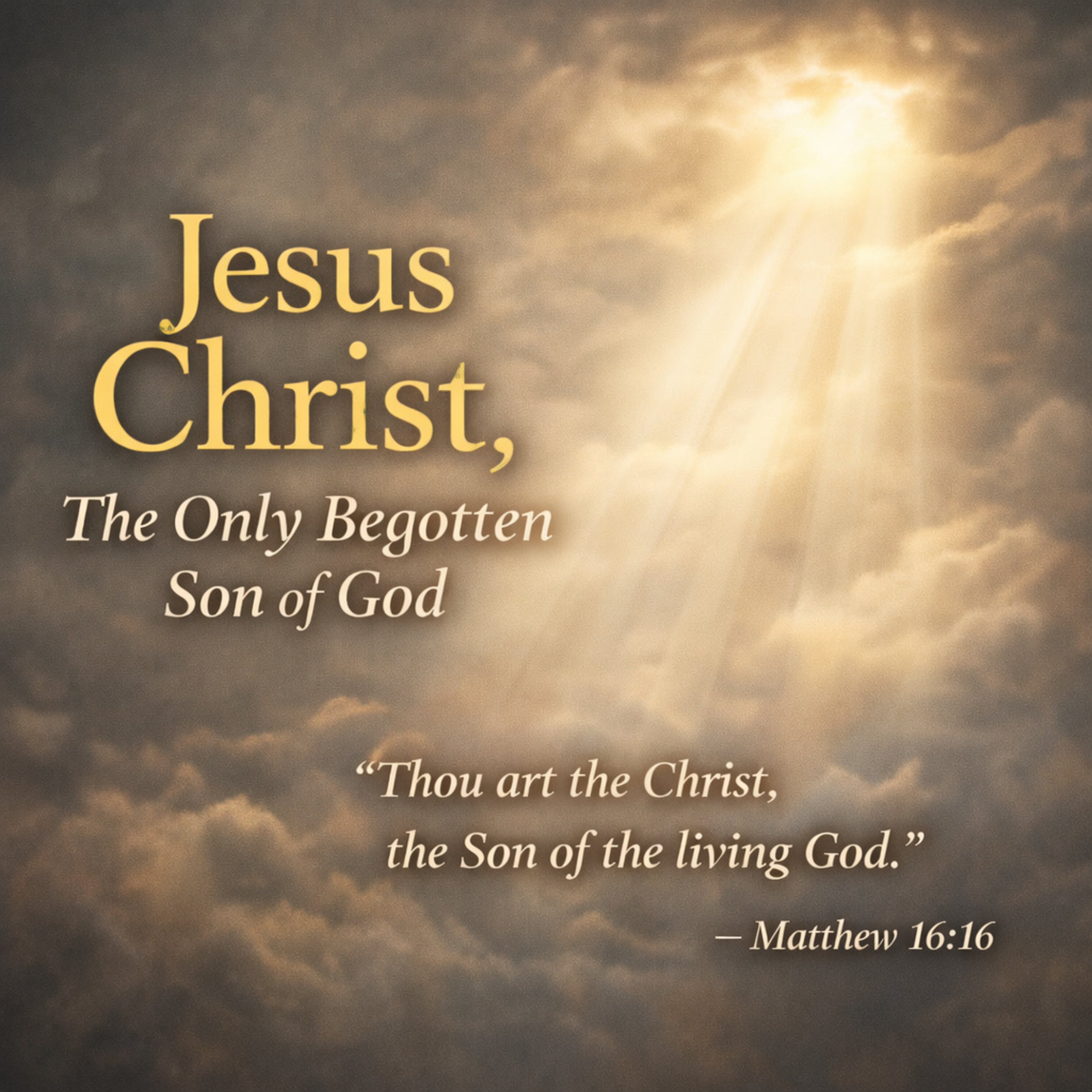 Jesus Christ, the Only Begotten Son of God episode artwork
