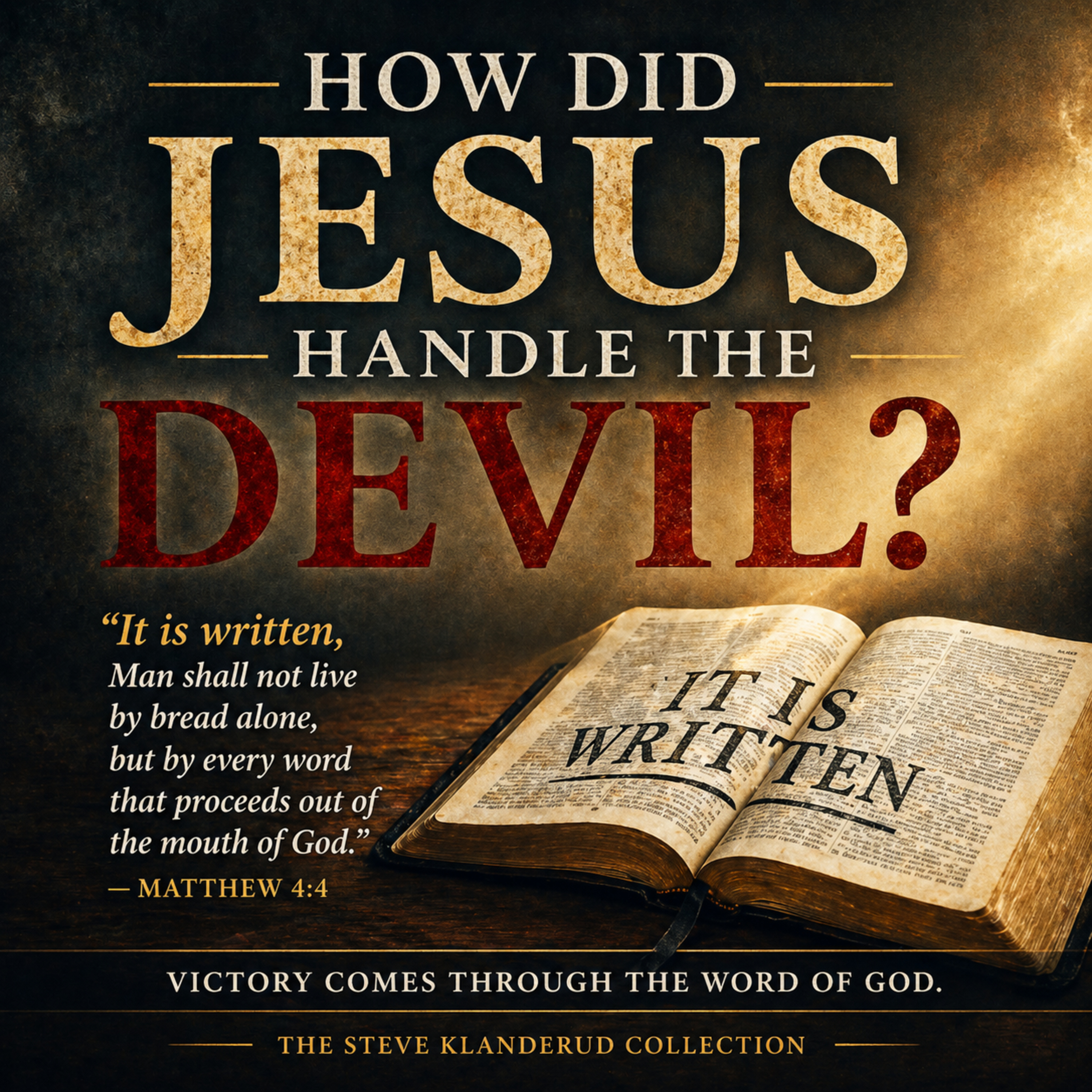 How did Jesus handle the devil episode artwork