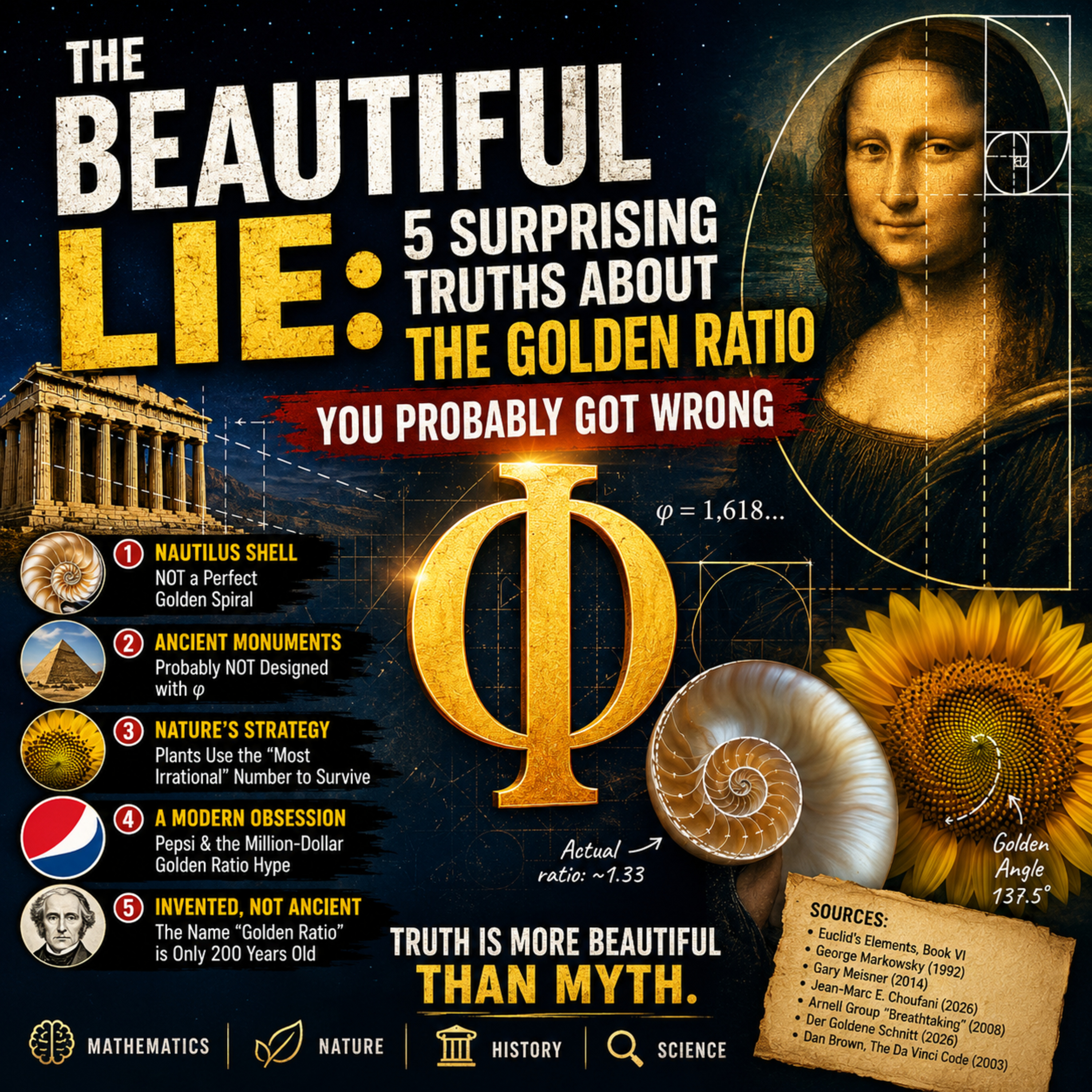 The Secret of φ: Why Everything You Know About the Golden Ratio Is Wrong episode artwork