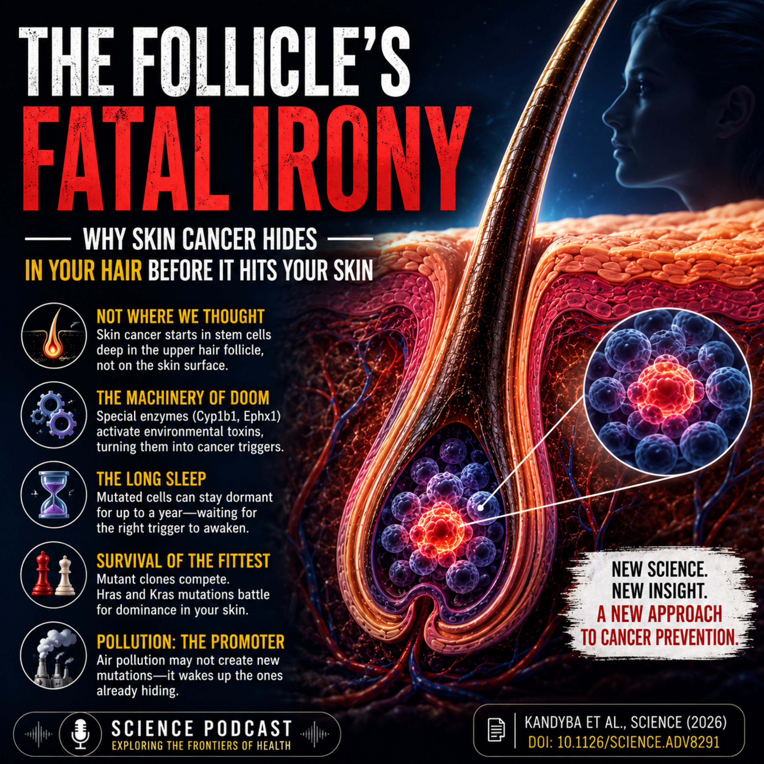 The Hair Follicle Secret: Scientists Finally Found Where Skin Cancer Really Begins episode artwork