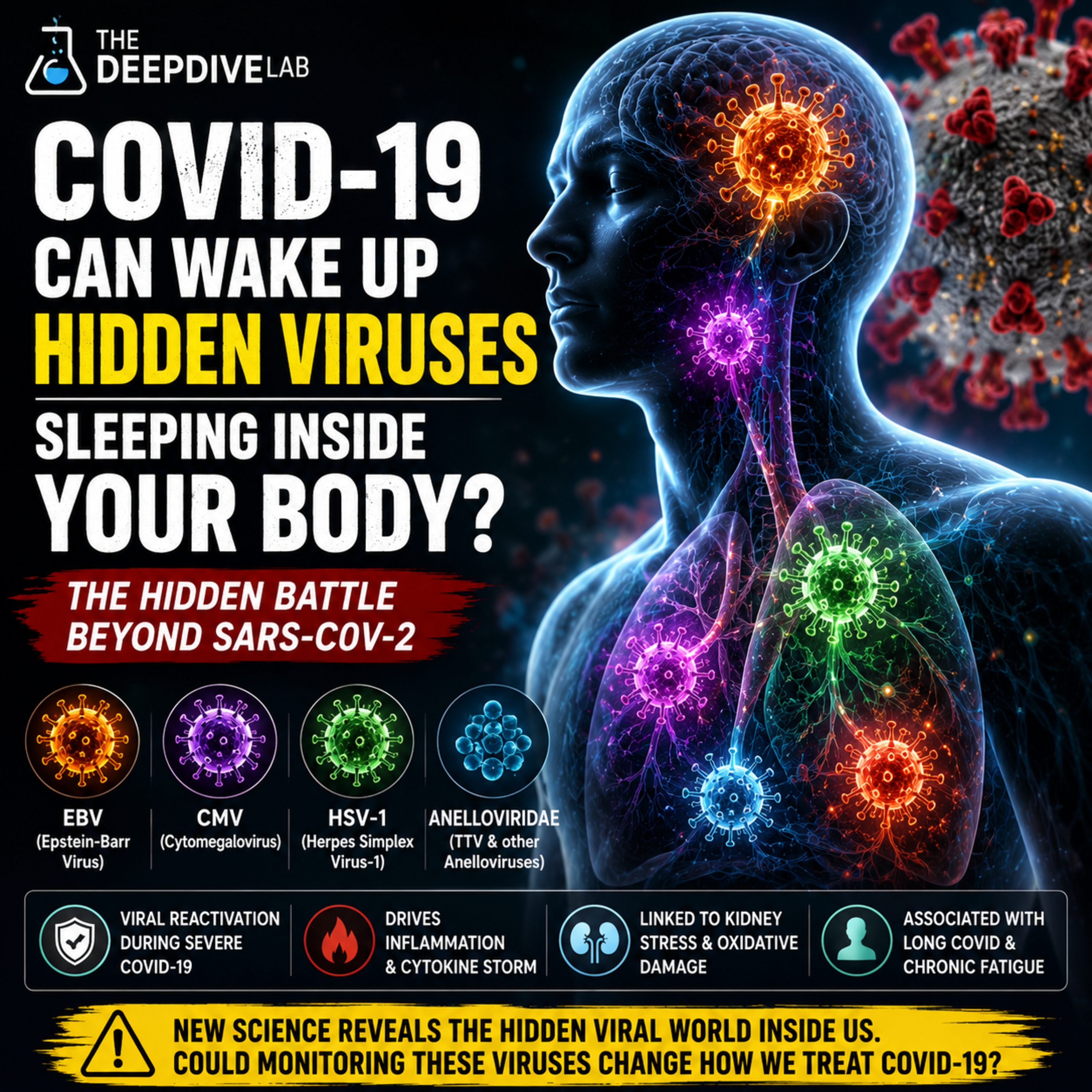 How COVID-19 Reactivates Dormant Viruses Inside Us episode artwork