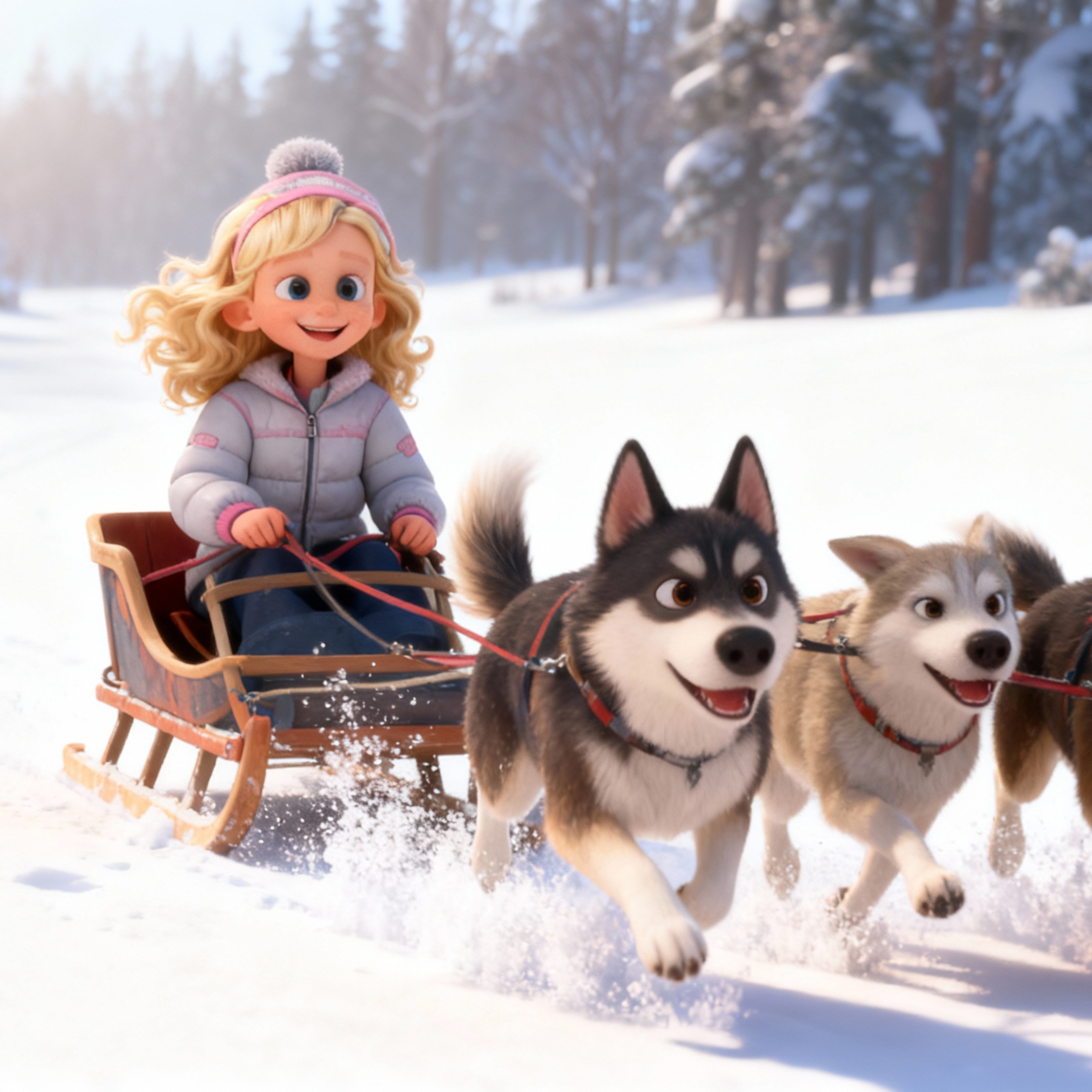 Lila i zaprzęgi husky ❄️🐕 Odcinek 3 | Psie sanie w Laponii i powrót do domu | Bajka dla dzieci episode artwork