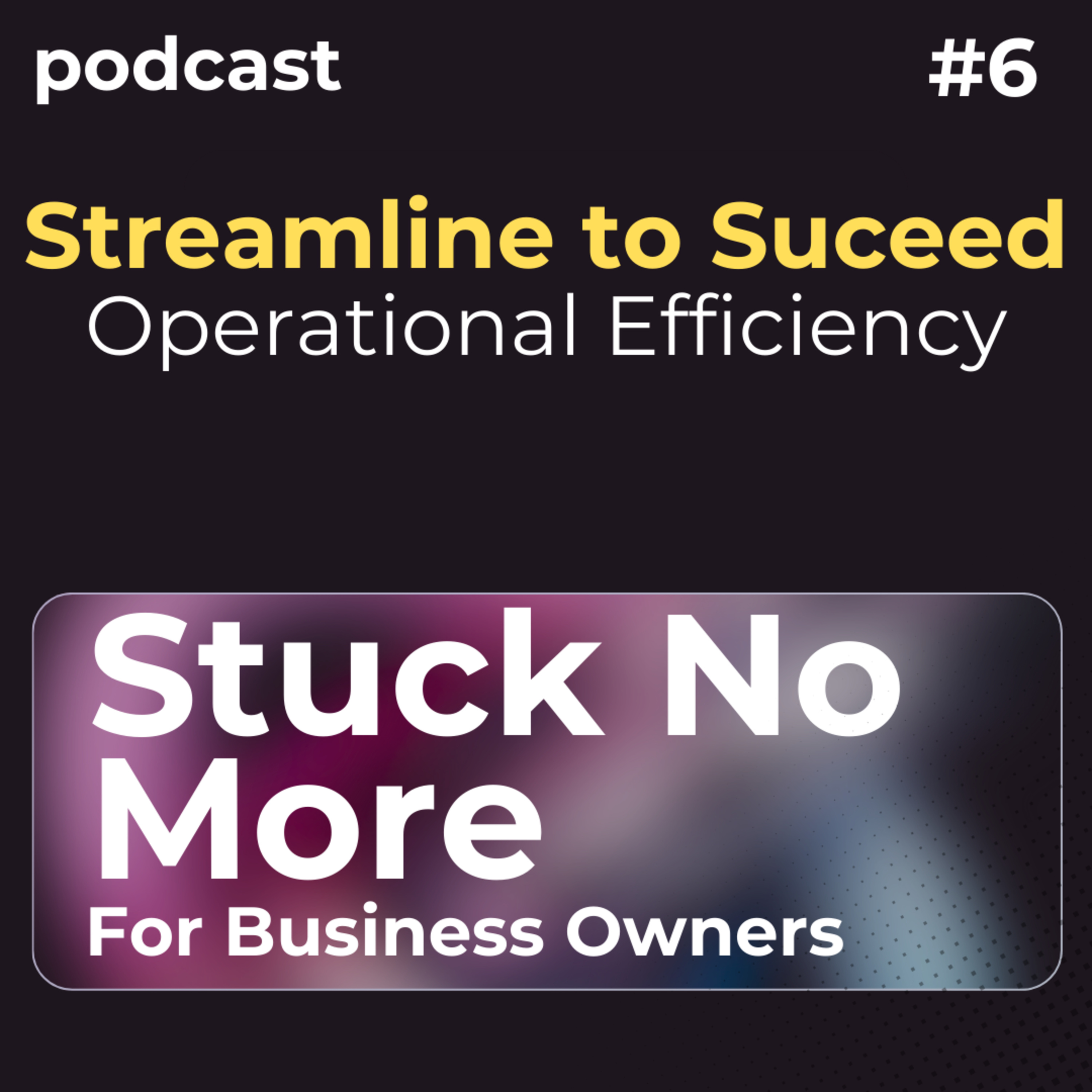 Streamline to Succeed: Smart Strategies for Operational Efficiency episode artwork