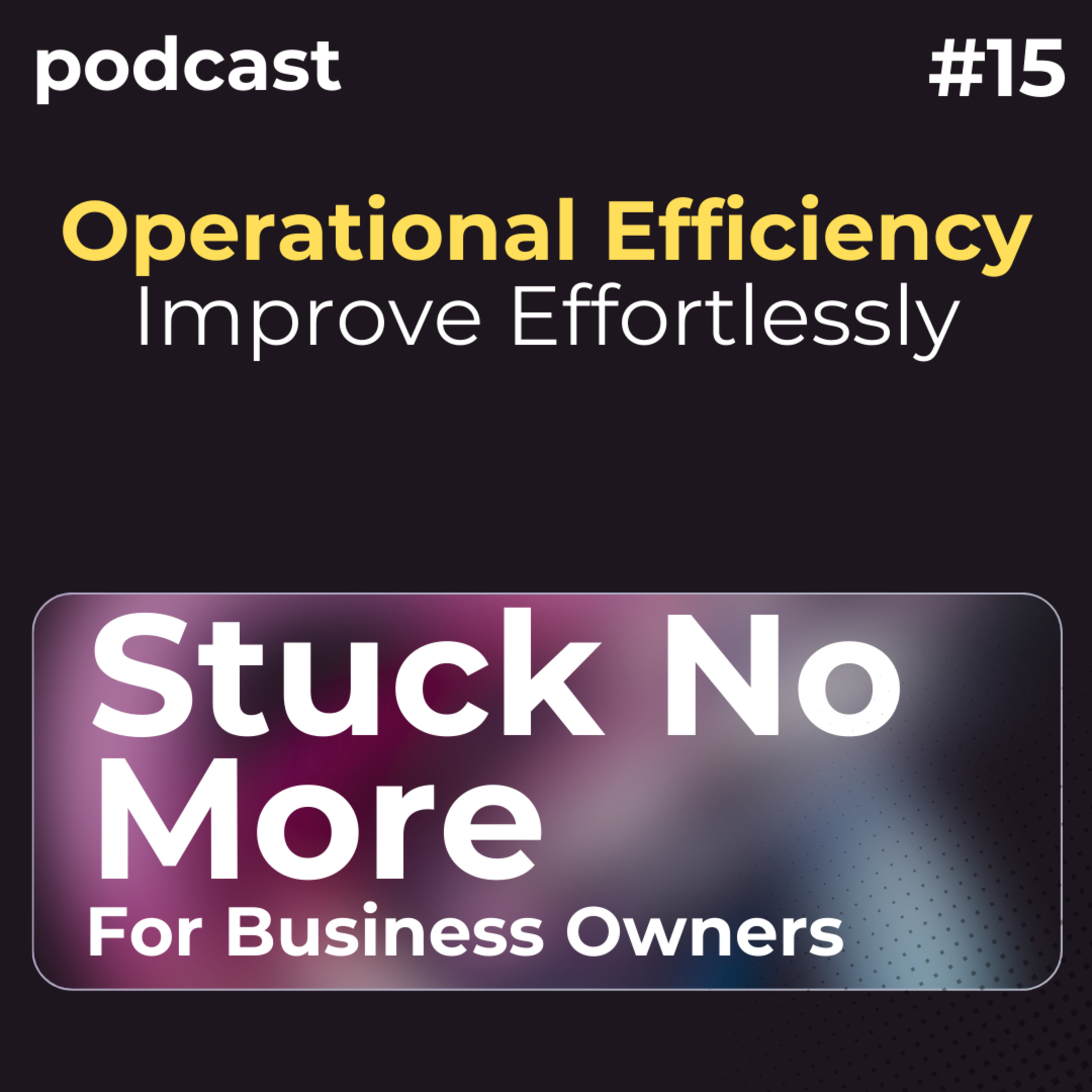 Boost Your Business: Simple Strategies for Operational Efficiency episode artwork