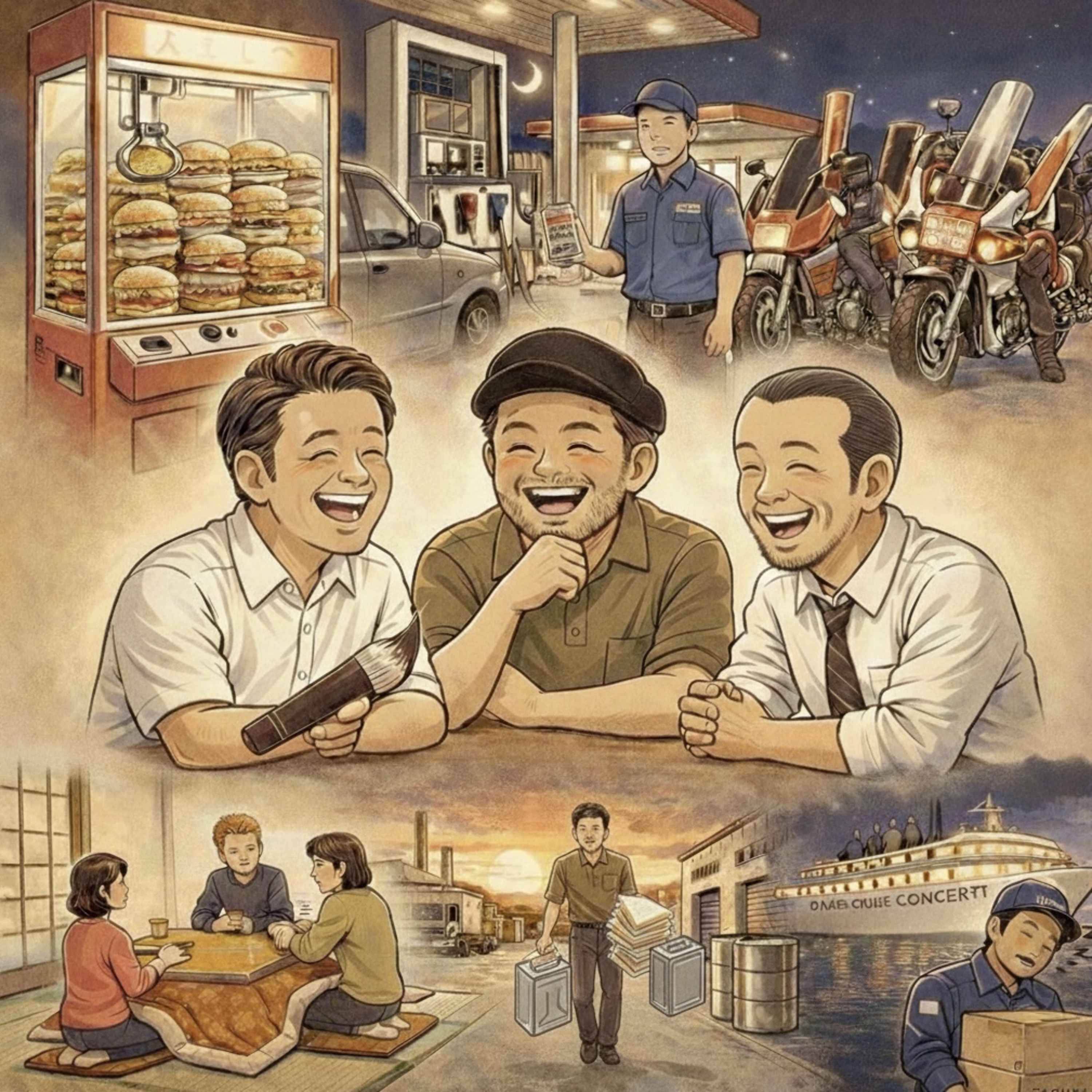 #024 本邦初公開、僕らのバイト遍歴 〜単なる労働じゃない。社会の”カオス”をのぞき見た冒険記〜 episode artwork