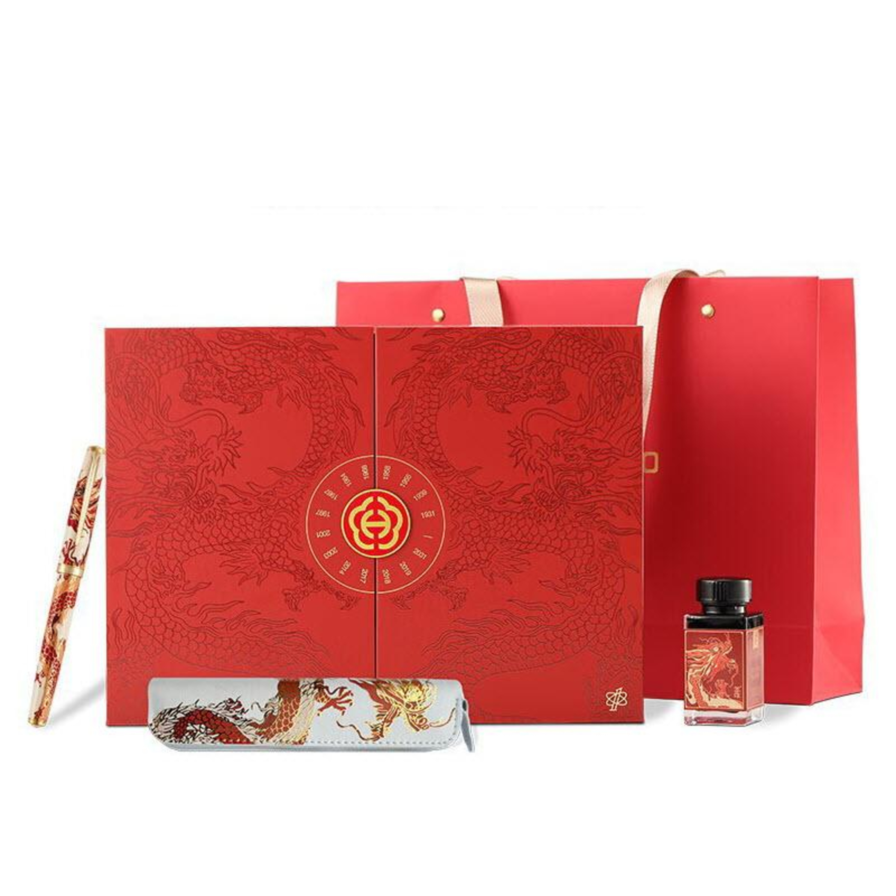 Set bút Hero 100 màu đỏ phiên bản mạ vàng 14k giới hạn 2998 chiếc trên toàn cầu episode artwork