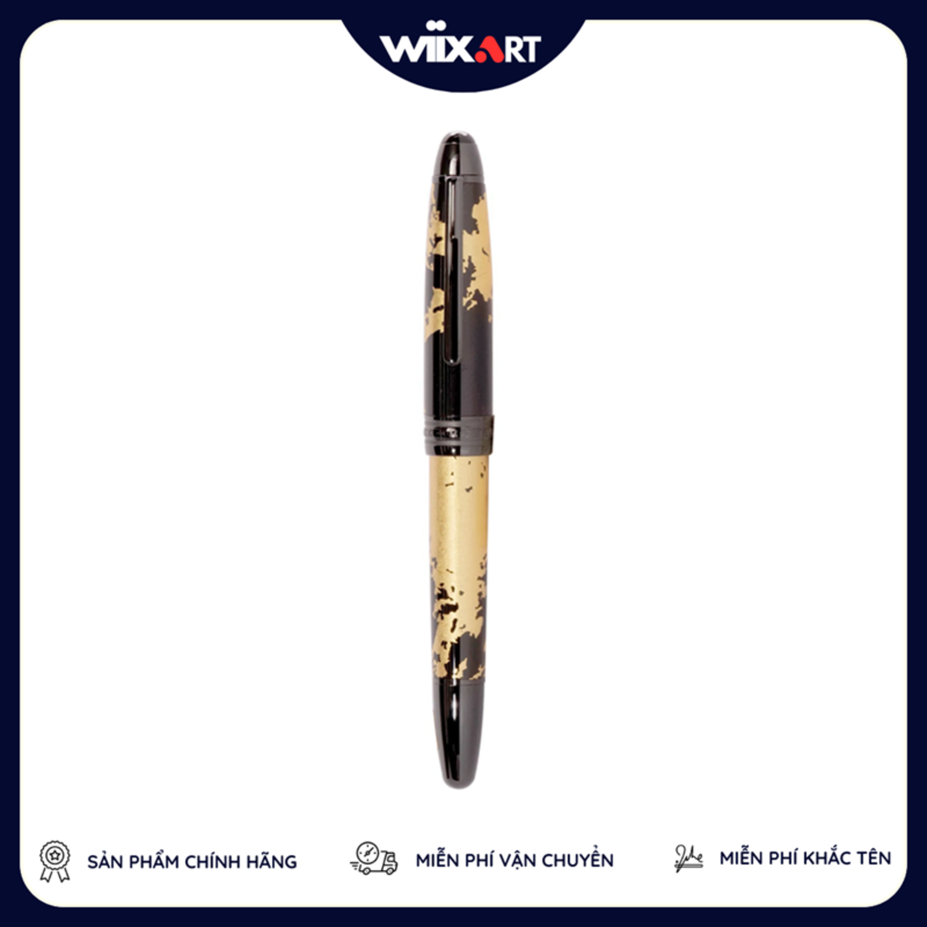 Bút máy ký tên Montblanc Meisterstück Solitaire Calligraphy Gold Leaf episode artwork
