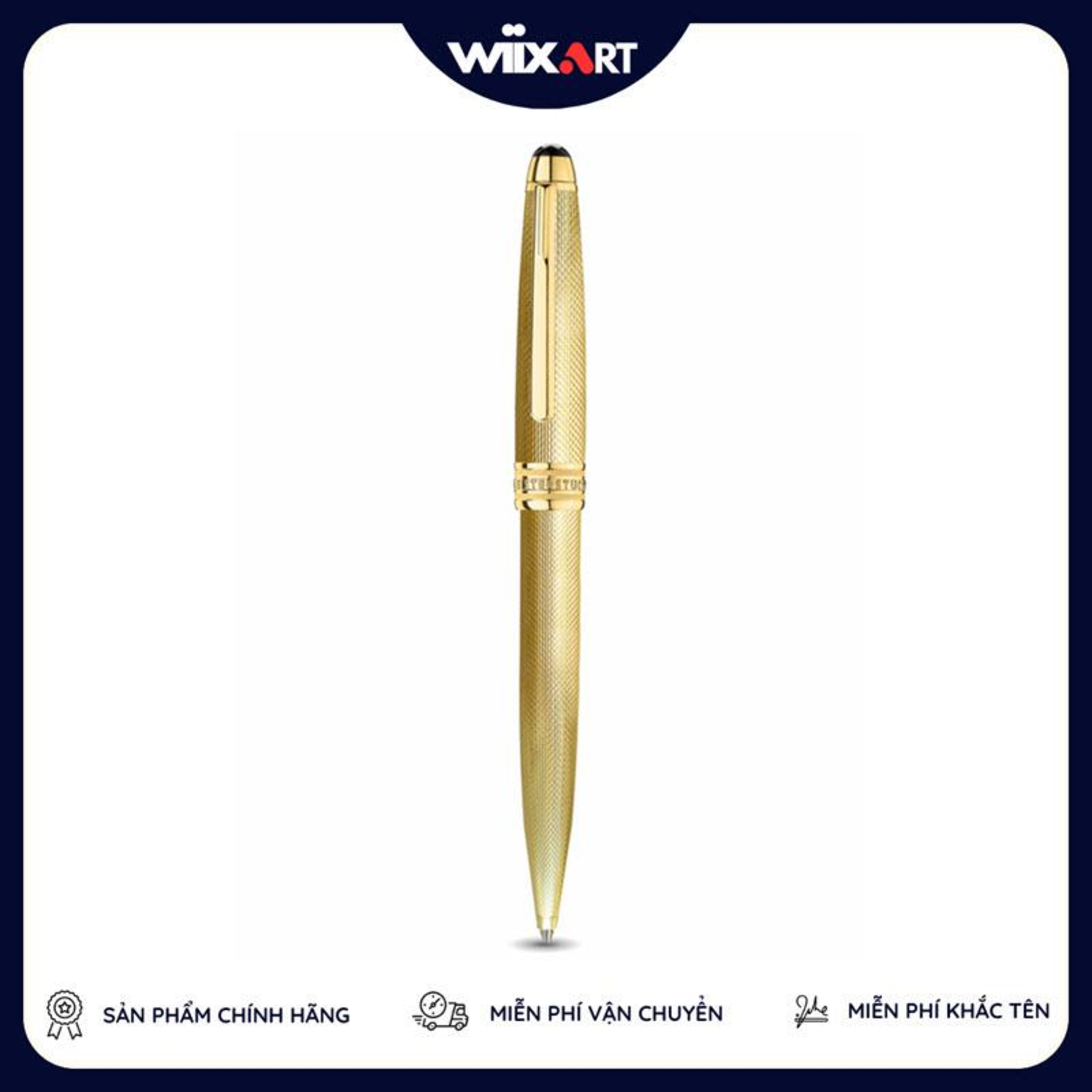 Bút bi ký tên Montblanc Meisterstück Solitaire Gold Plated Ballpoint Pen 1644 episode artwork