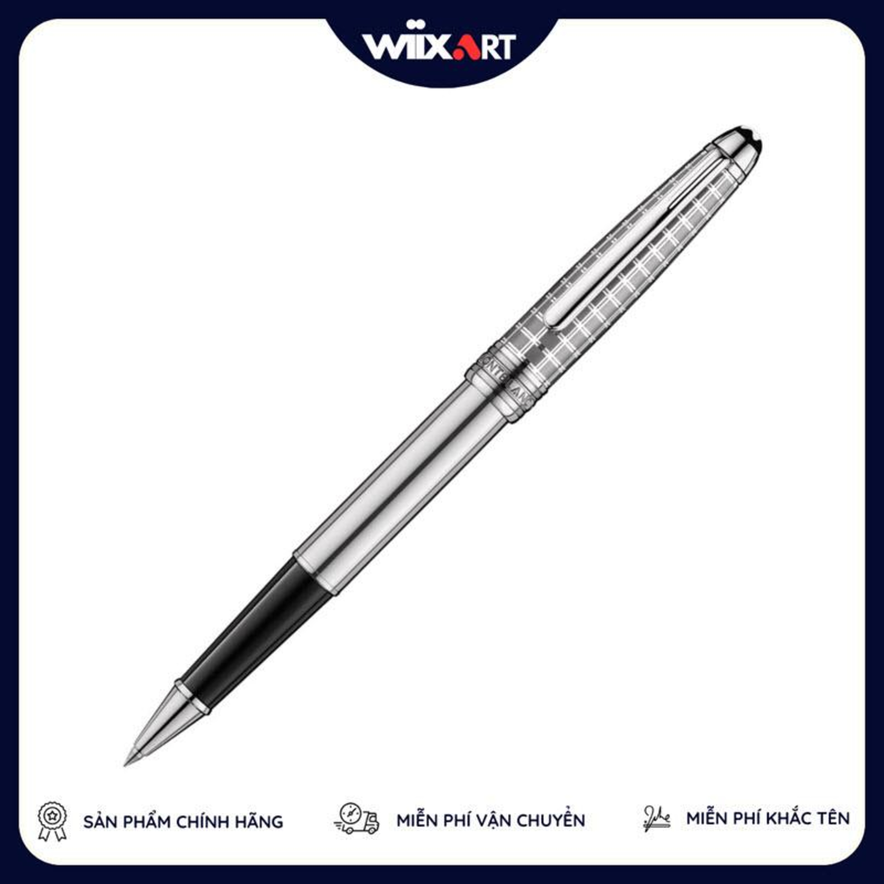 Bút ký tên Montblanc Solitaire Stainless Steel II Classique Rollerball Fineliner episode artwork