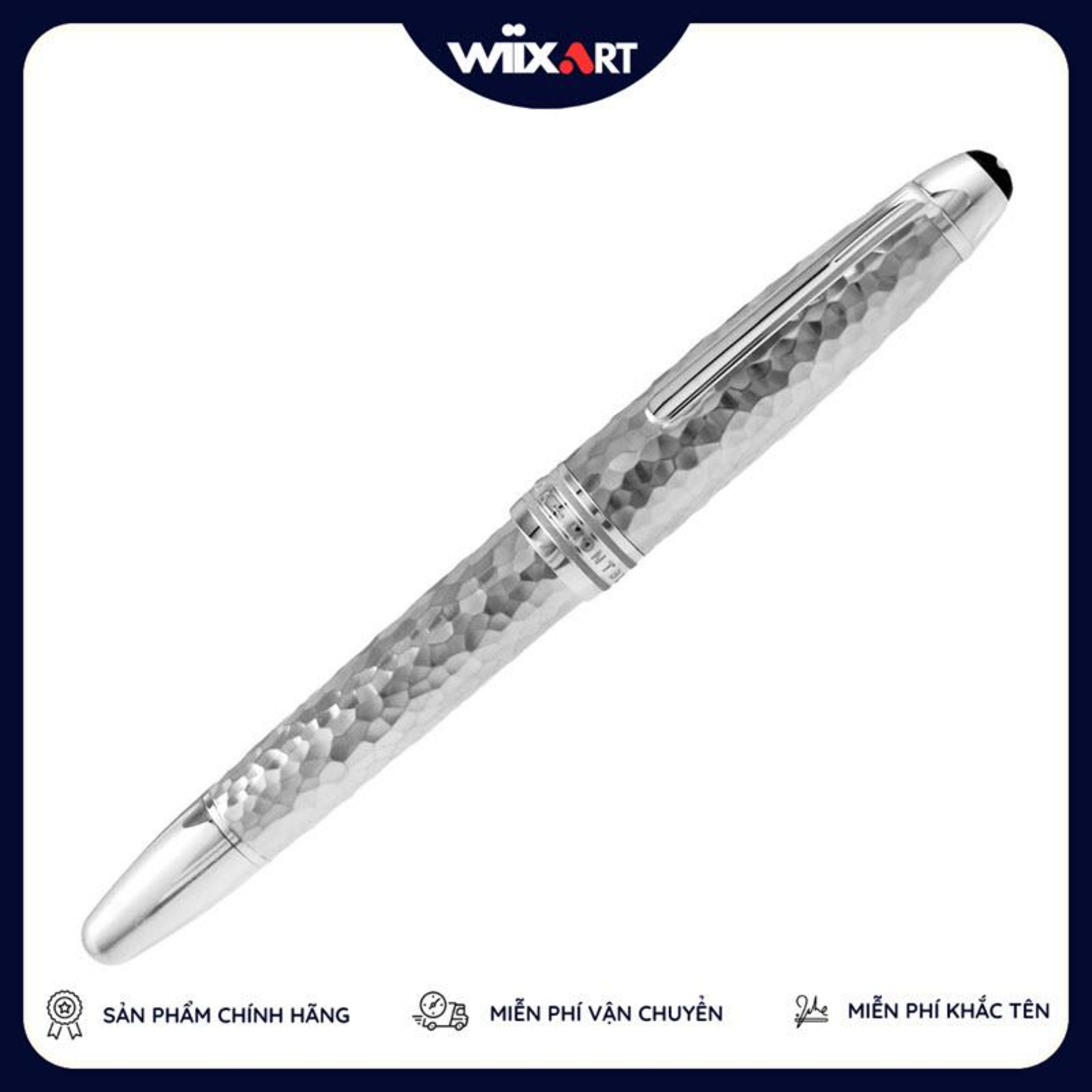 Bút ký Montblanc Meisterstück Solitaire Martelé Silver Le Grand Roller episode artwork