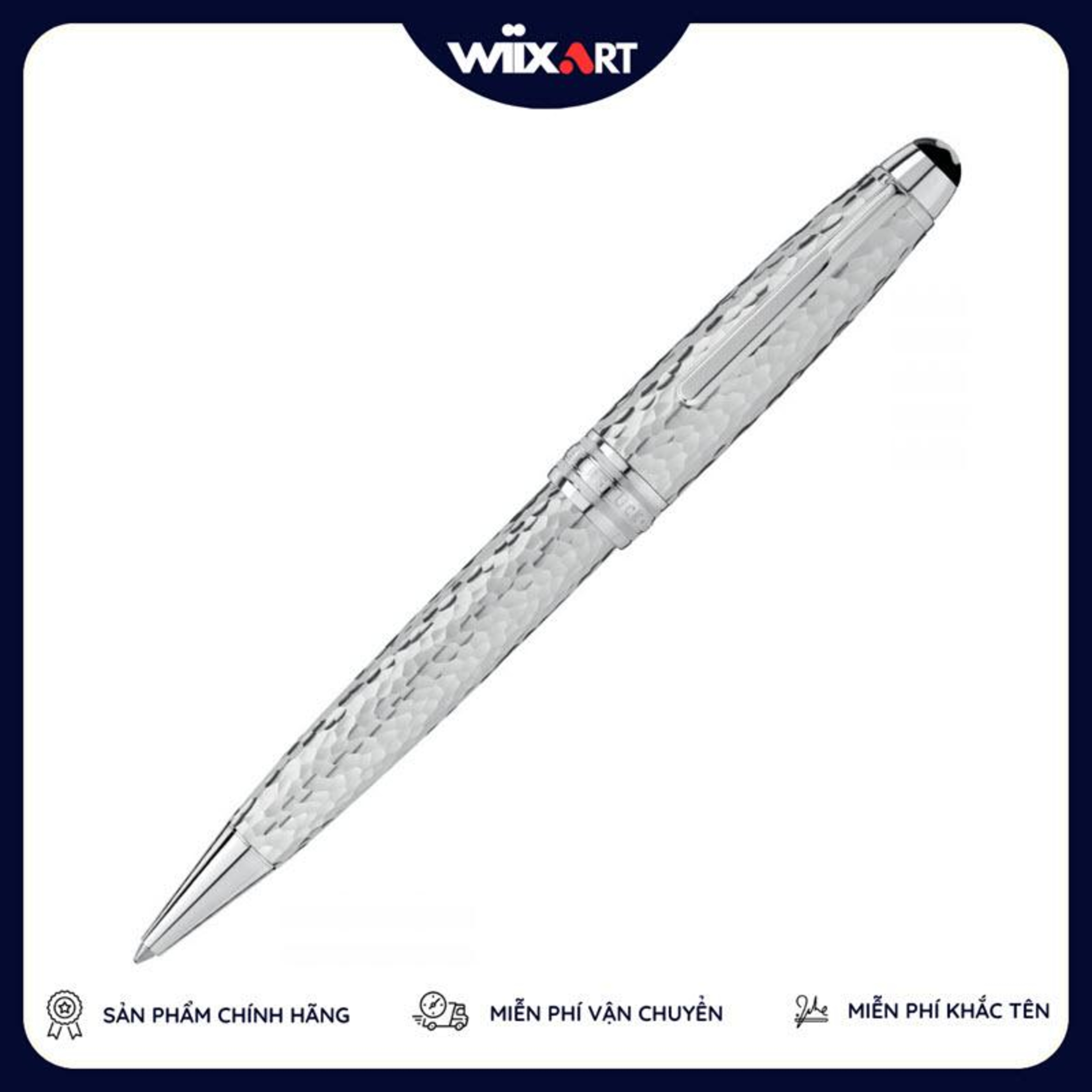 Bút bi ký tên Montblanc Meisterstück Solitaire Martelé Silver Le Grand Roller episode artwork