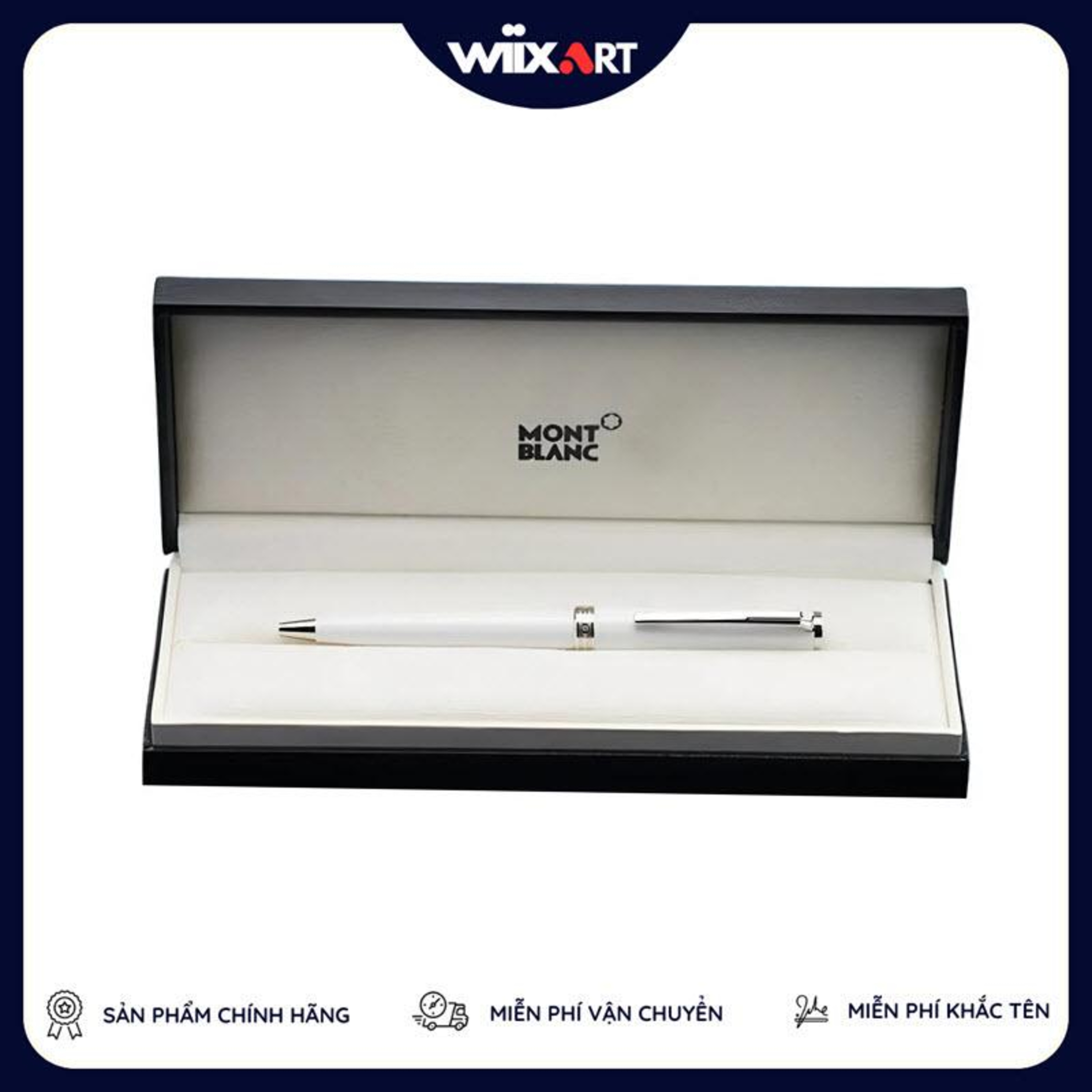 Bút ký Montblanc Pix Collection Platinum Line màu trắng Kuli episode artwork