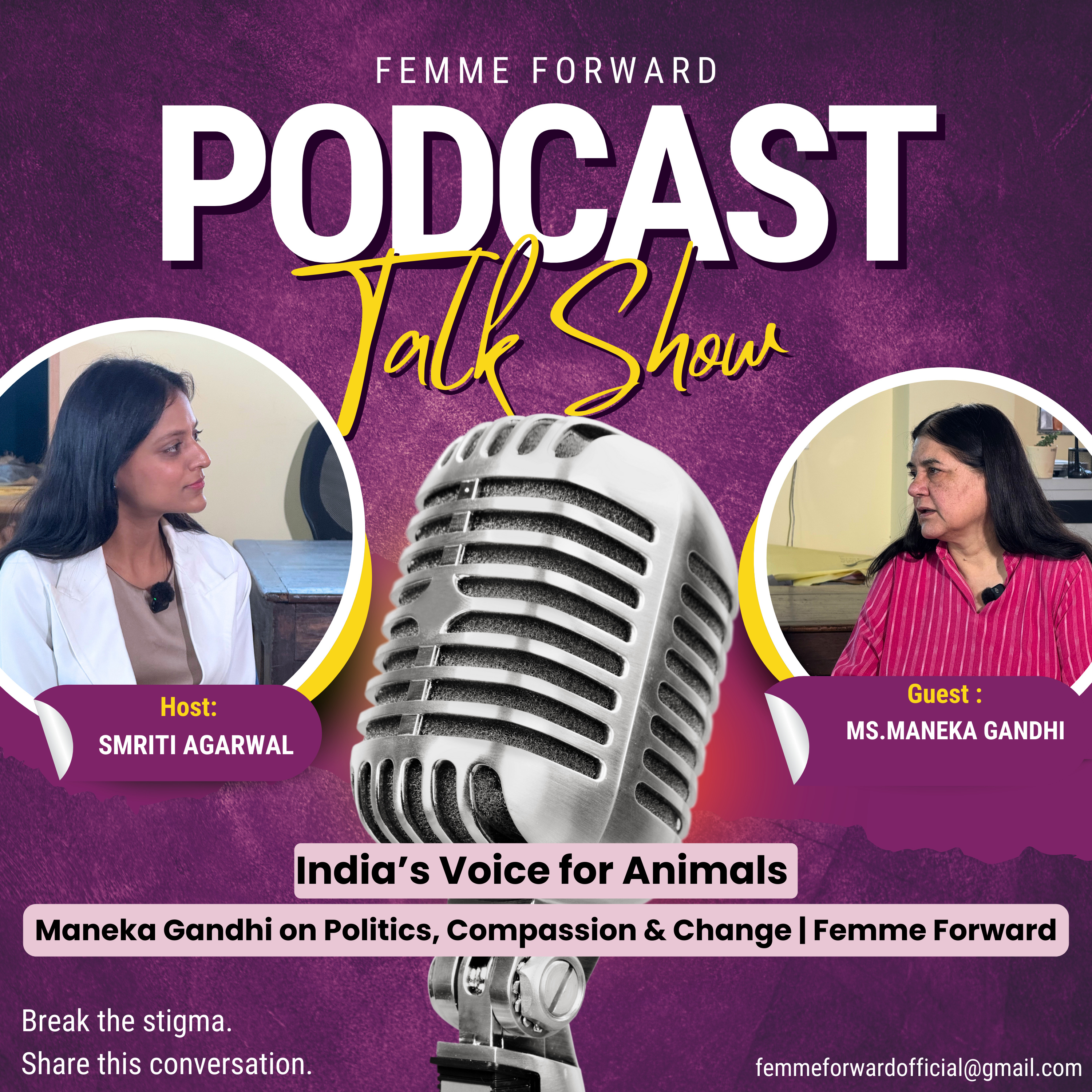 India’s Voice for Animals: Maneka Gandhi on Politics, Compassion & Change | Femme Forward episode artwork