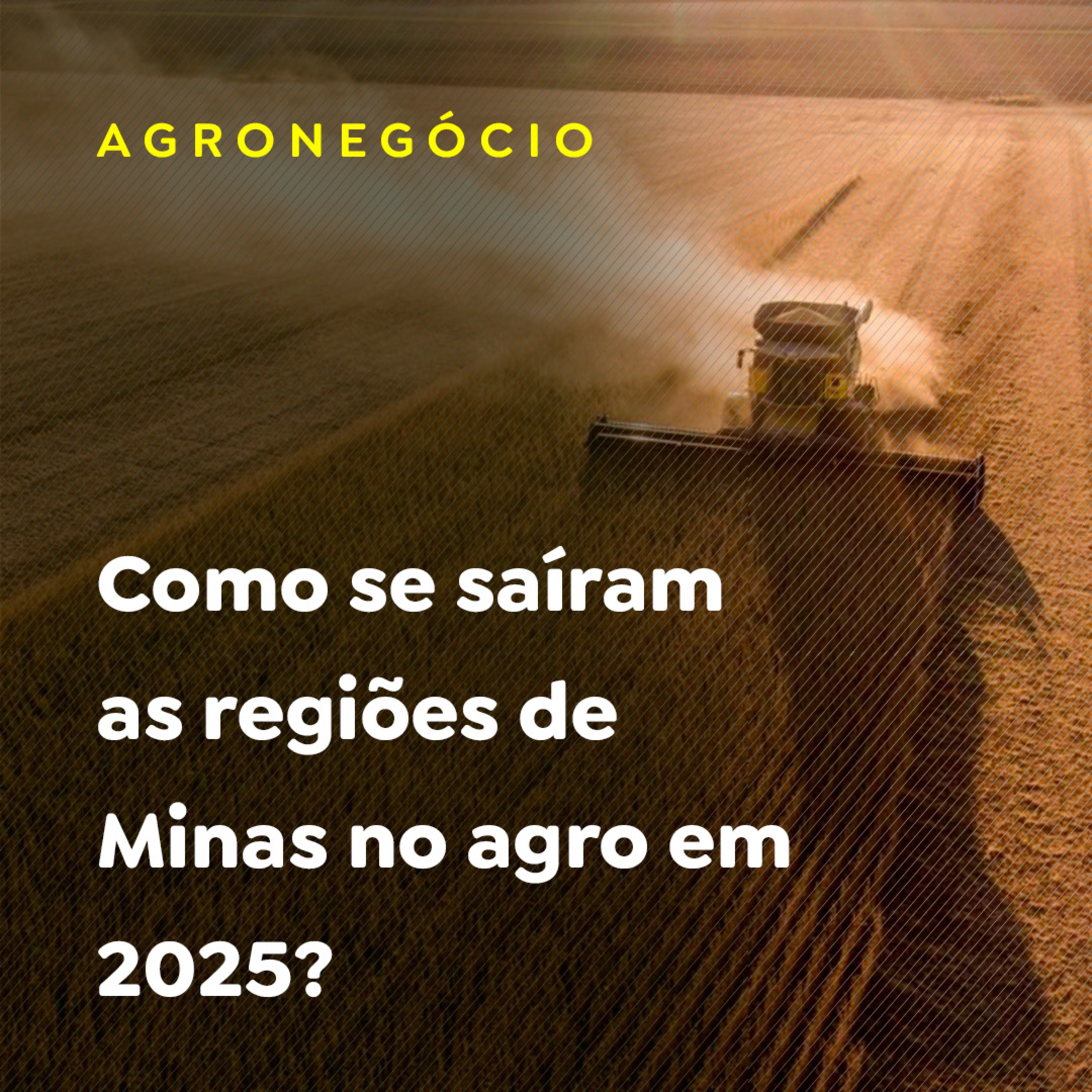 Como se saíram as regiões de Minas no agro em 2025?
