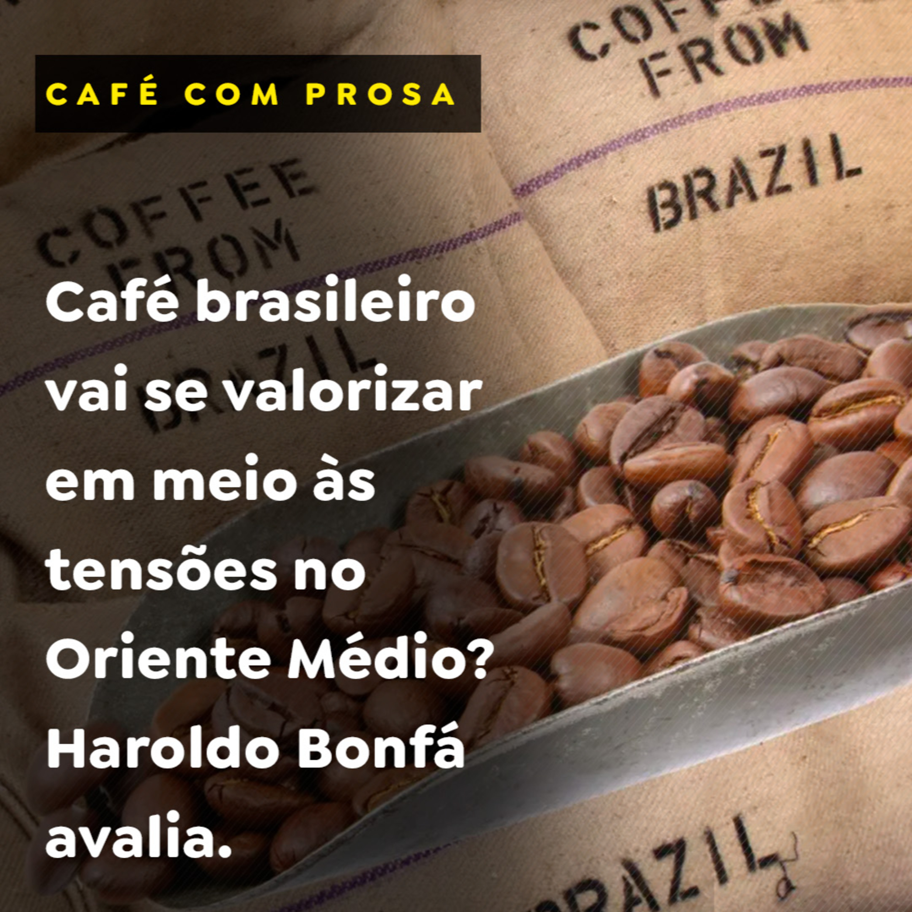 Café brasileiro vai se valorizar em meio às tensões no Oriente Médio? Haroldo Bonfá aval episode artwork