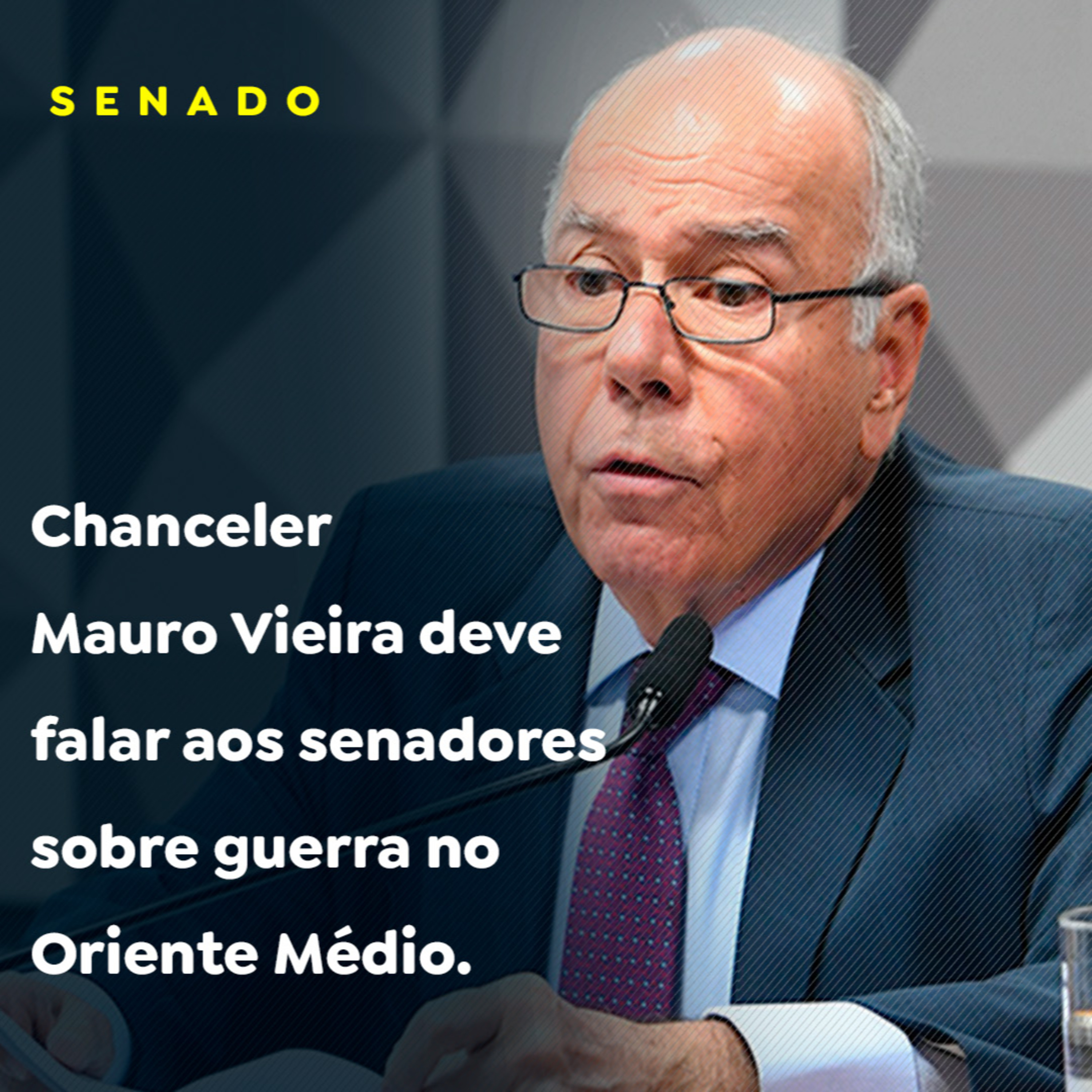 Chanceler Mauro Vieira deve falar aos senadores sobre guerra no Oriente Médio episode artwork
