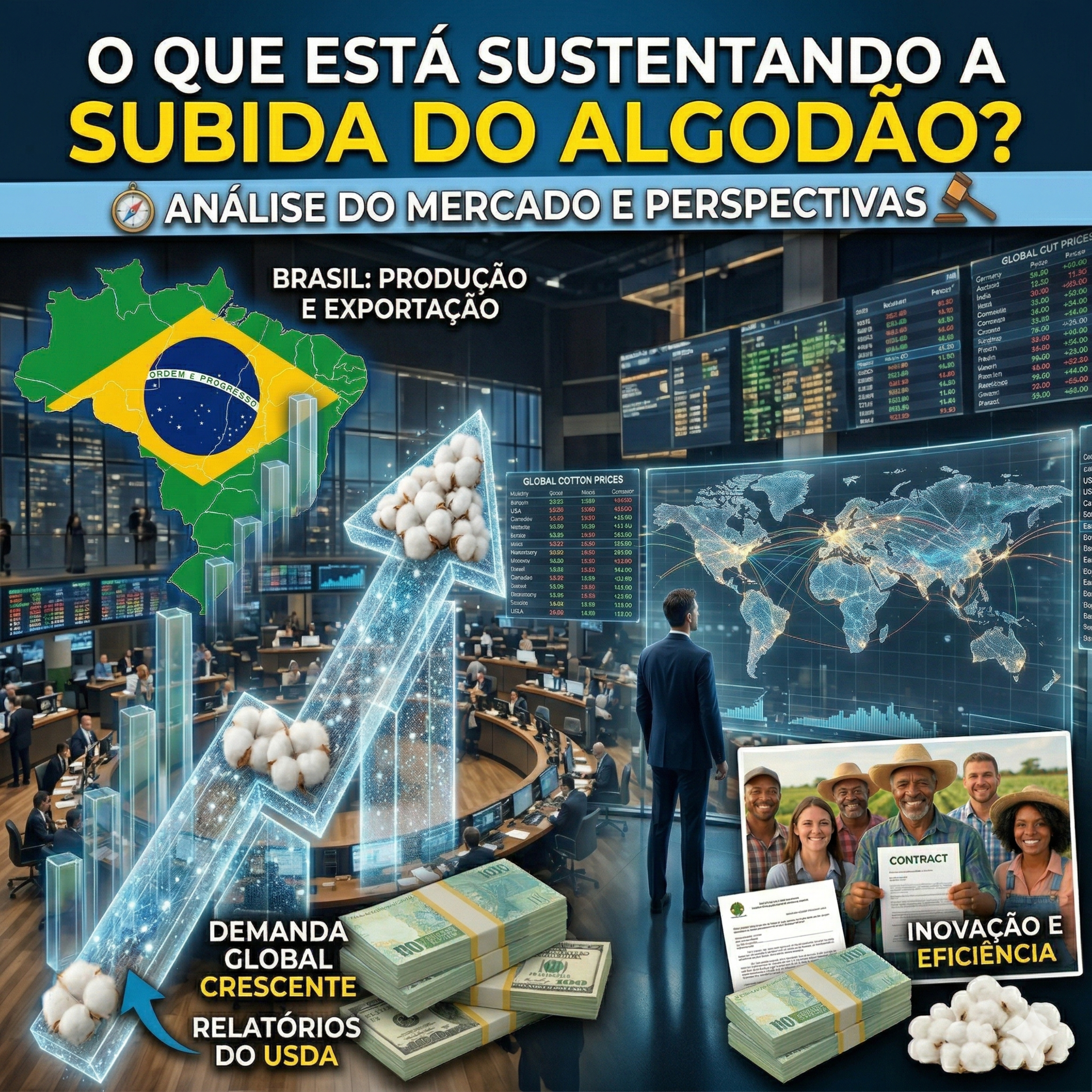  Algodão Bolsa de NY e Ásia em sintonia; O que está sustentando a subida do algodão episode artwork