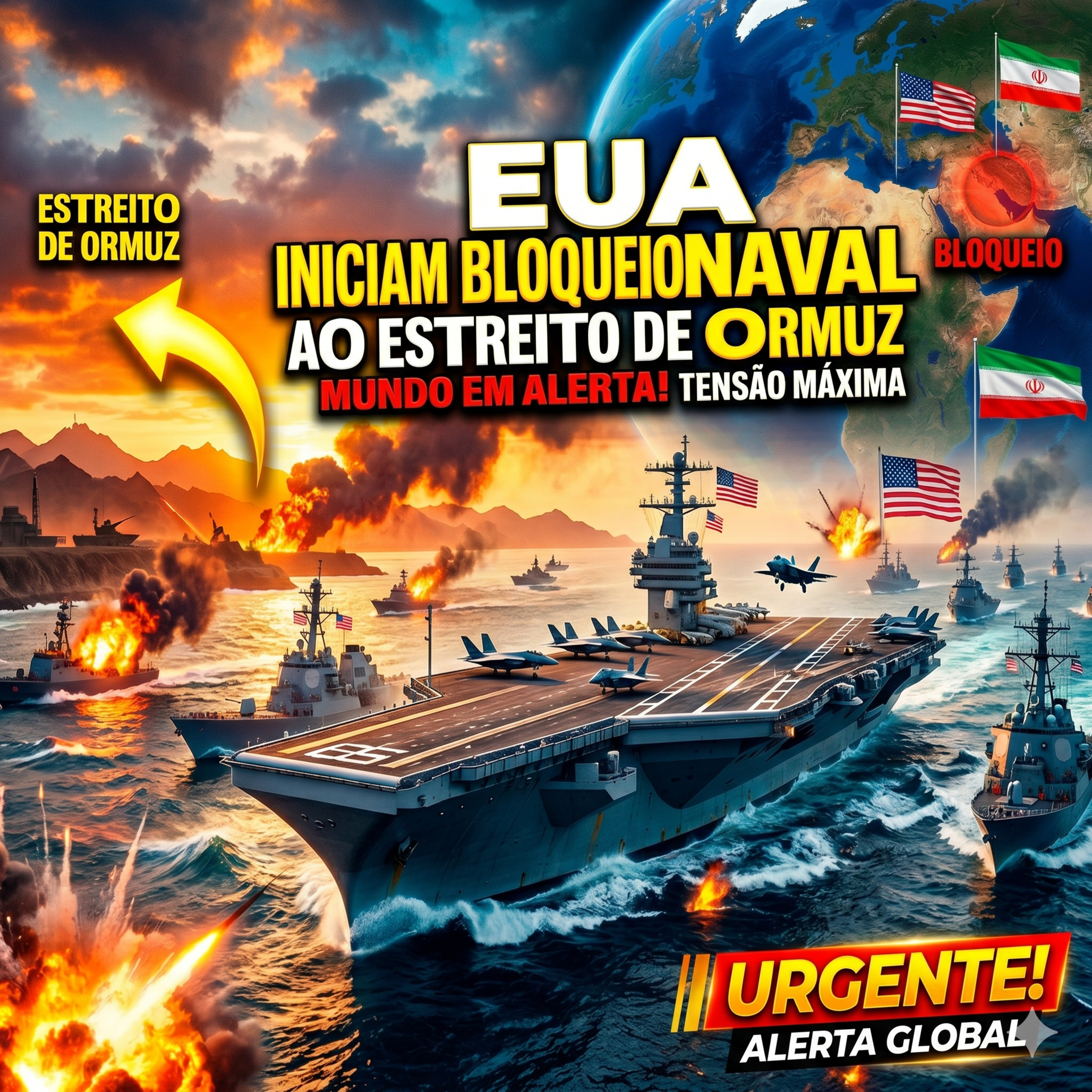 EUA iniciam bloqueio naval ao Estreito de Ormuz episode artwork