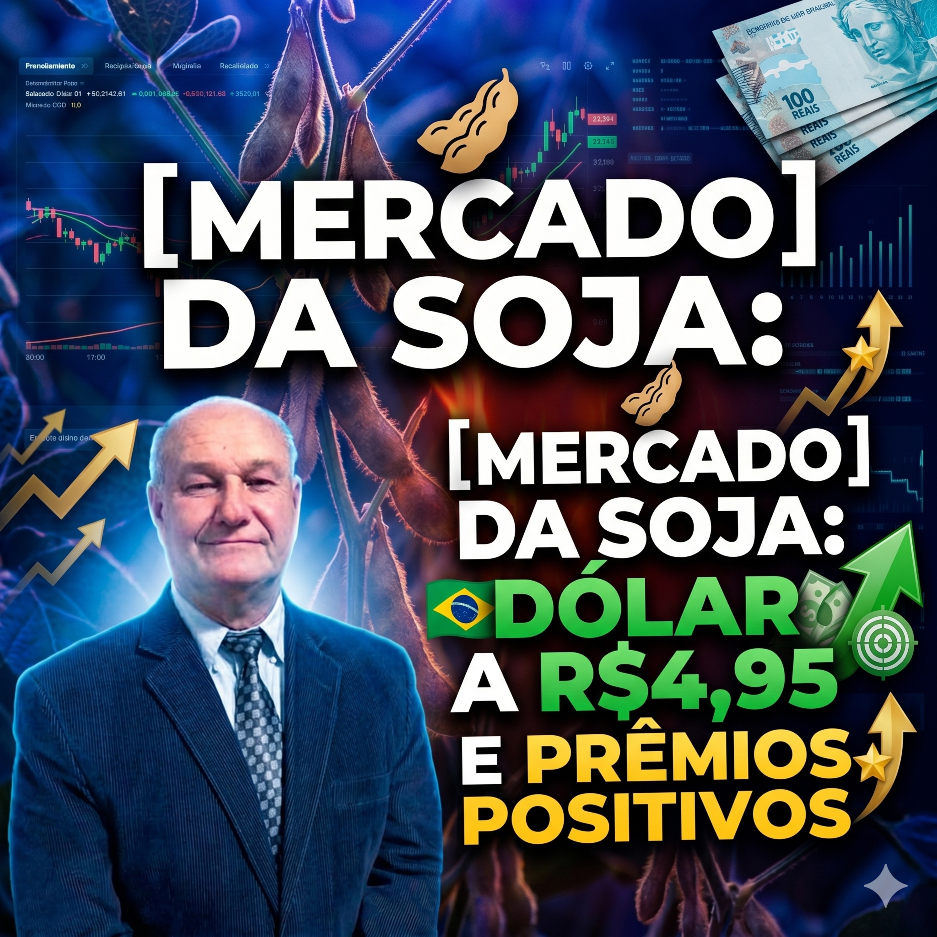  Mercado da soja Dólar a R$4,95 e prêmios positivos O que esperar do preço no porto episode artwork