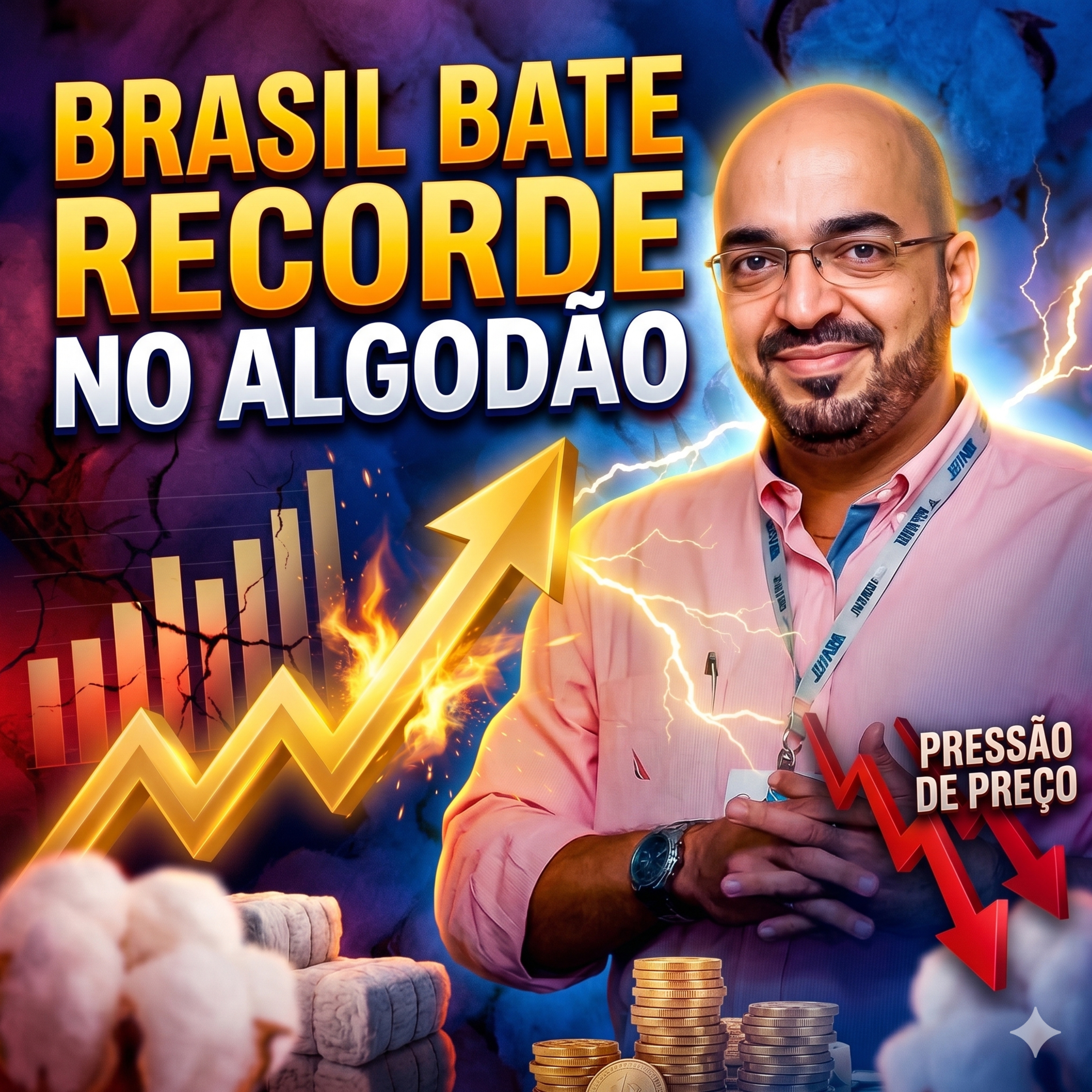  Brasil bate recorde no Algodão, mas baixa demanda global pressiona os preços episode artwork