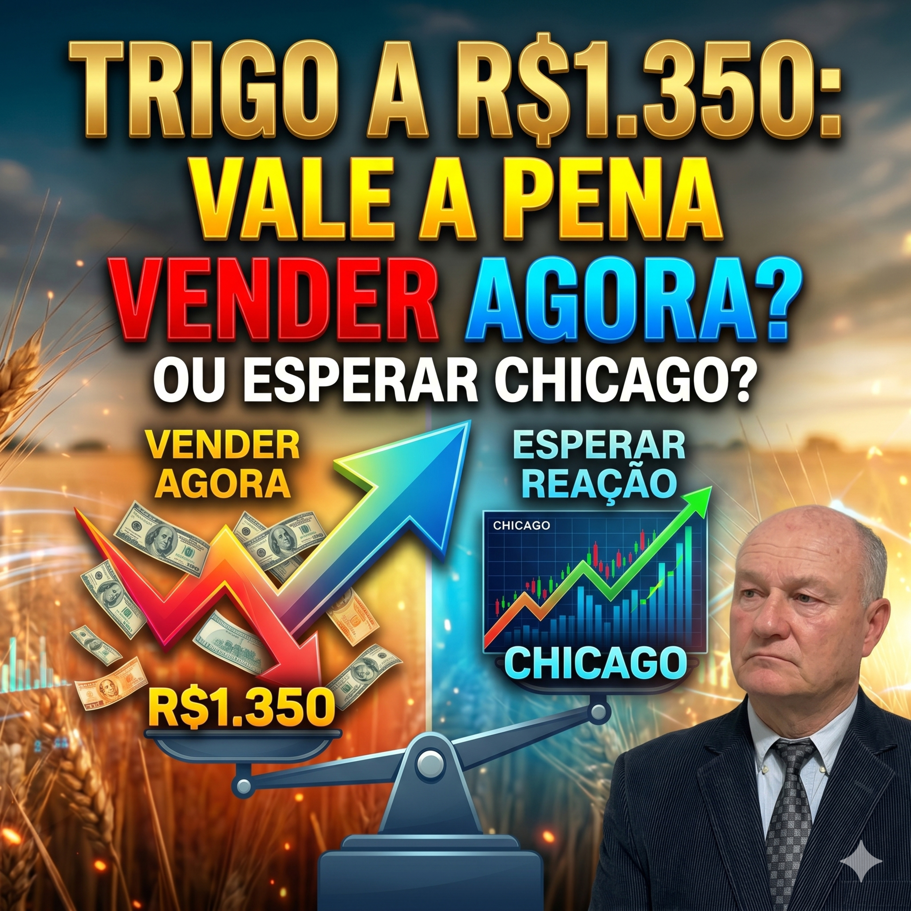 Trigo a R$1.350: Vale a pena vender agora ou esperar a reação de Chicago? episode artwork
