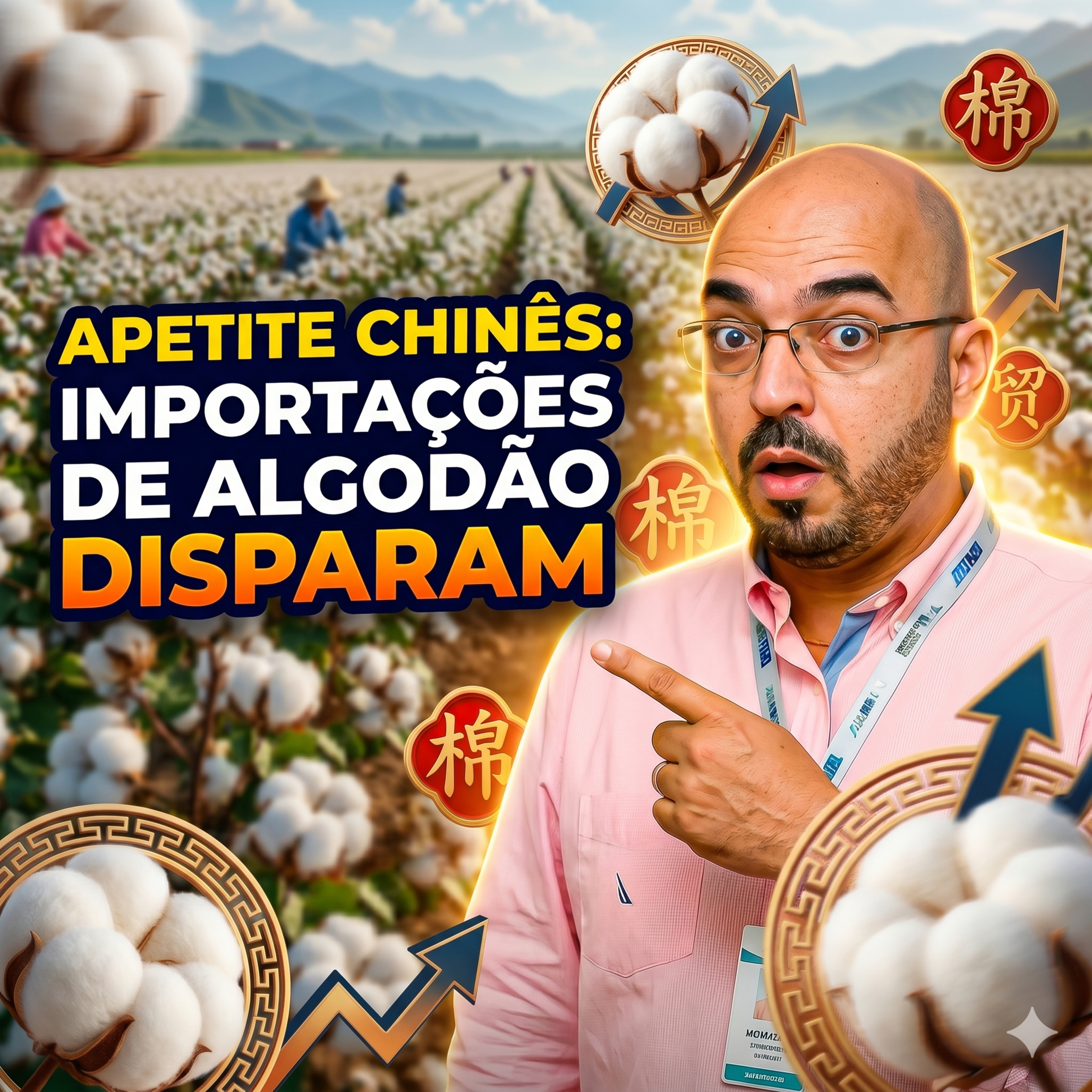  Apetite chinês: Importações de algodão disparam e podem sustentar os preços  episode artwork
