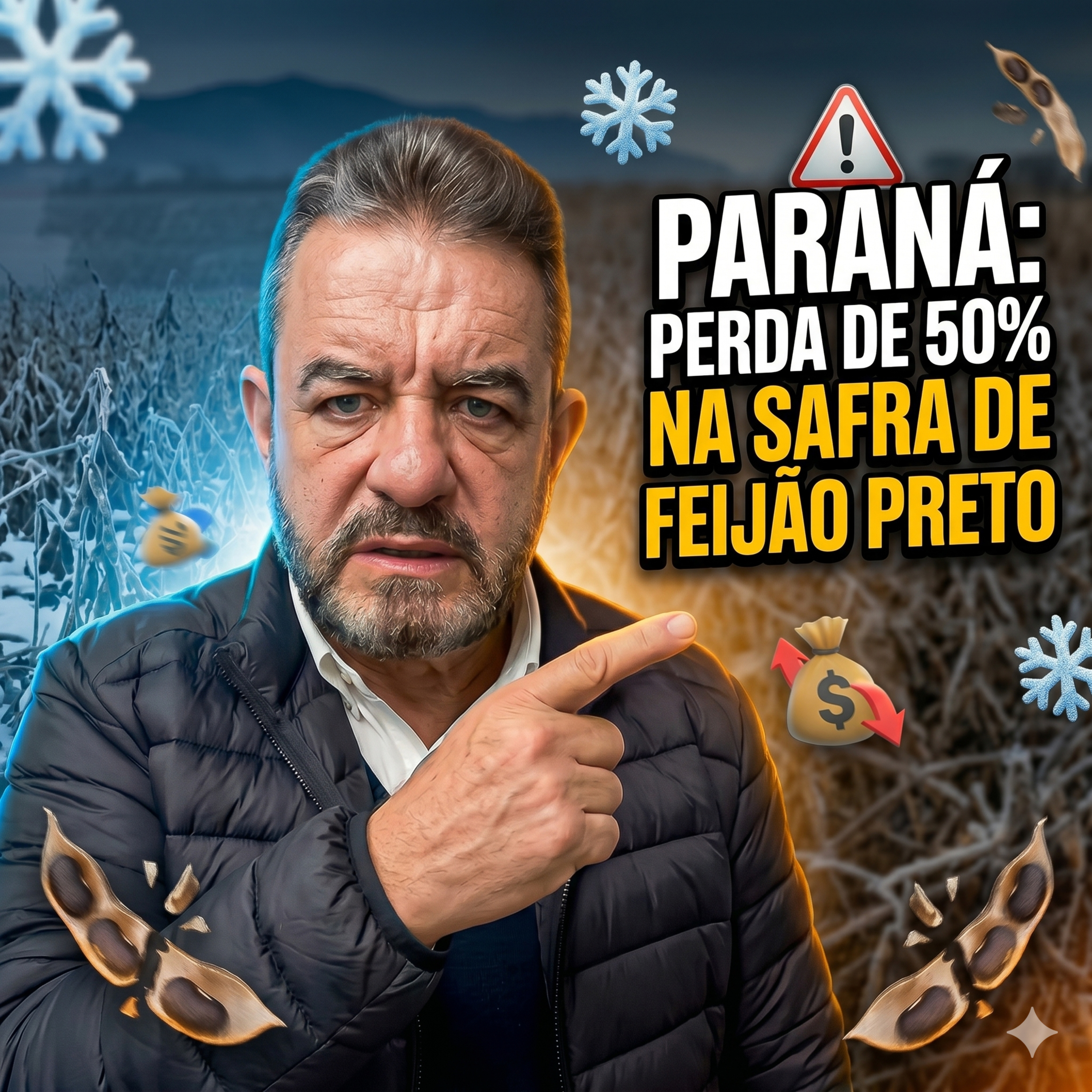 Geadas no Paraná: Perda de 50% na safra de feijão preto acende alerta de importação episode artwork