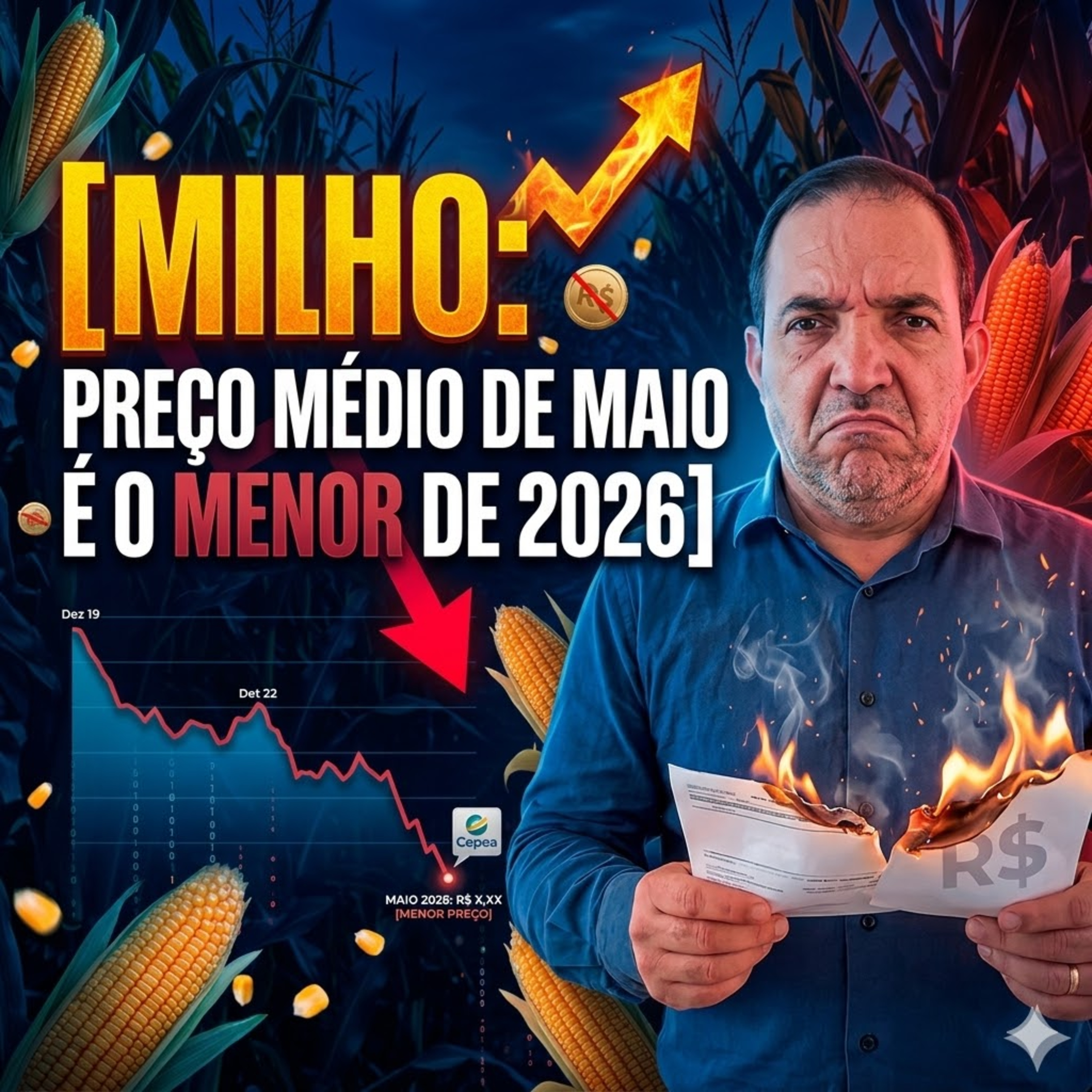 Milho em queda: Preço médio de maio é o menor de 2026, aponta Cepea episode artwork